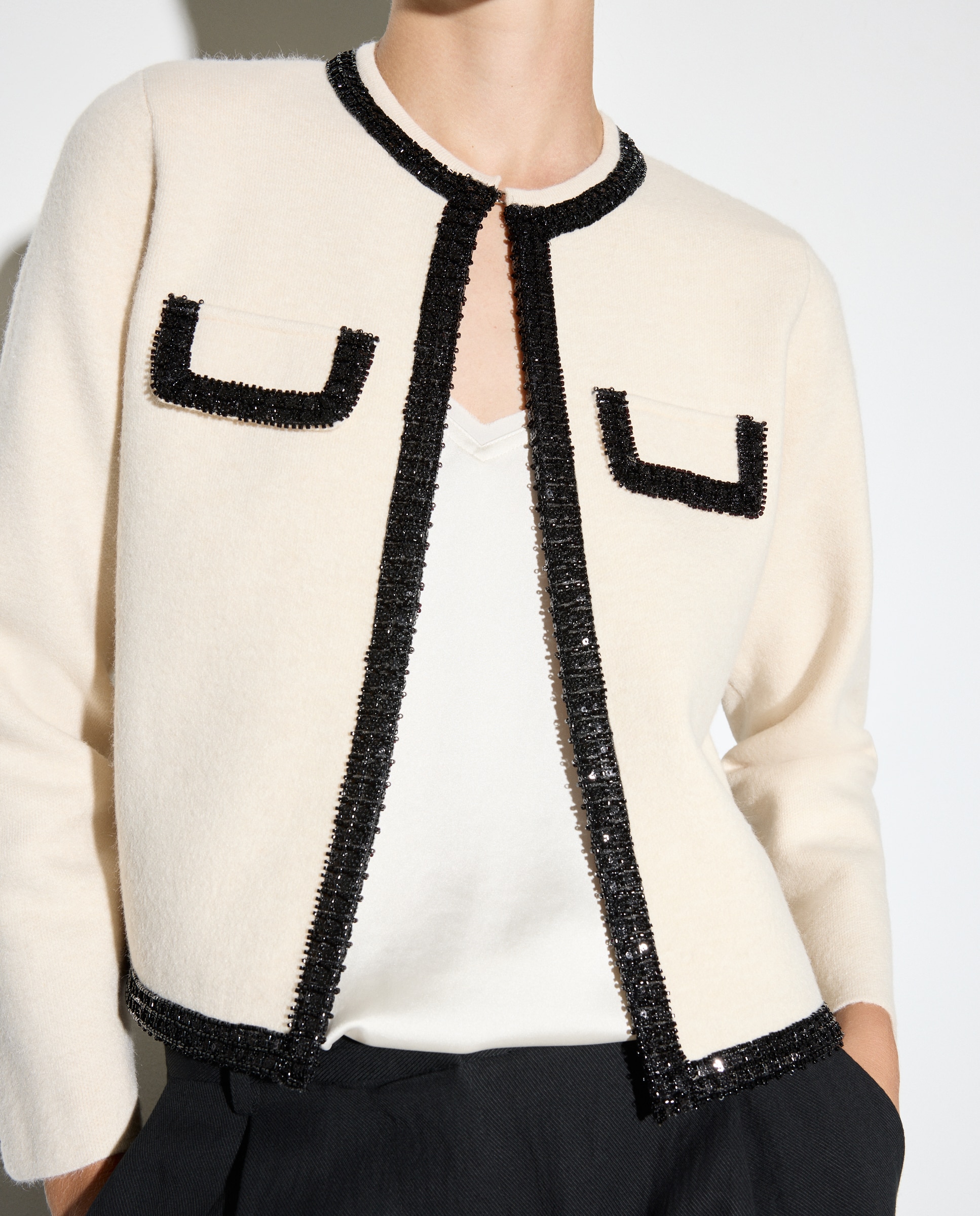 Casaco Curto Liso 120 Cru-4