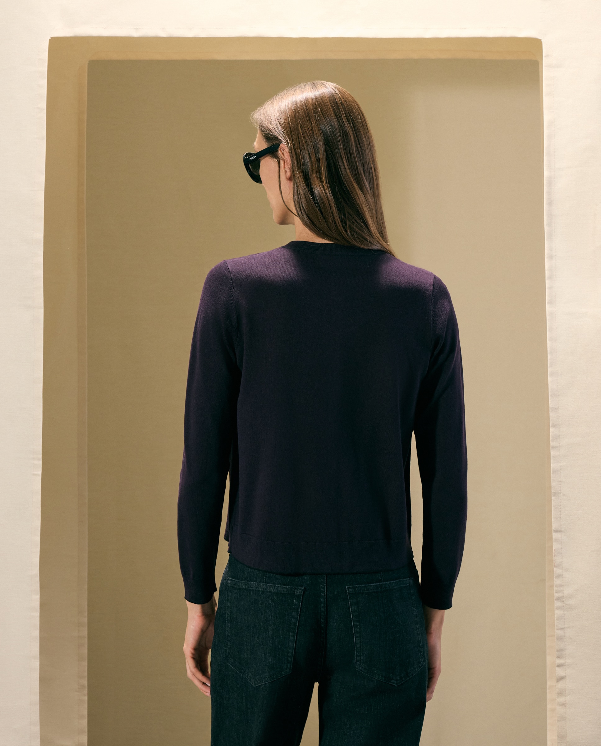 Chaqueta cuello caja con vivo y botón lacado de mujer - Woman El Corte Inglés - Morado Morado-3