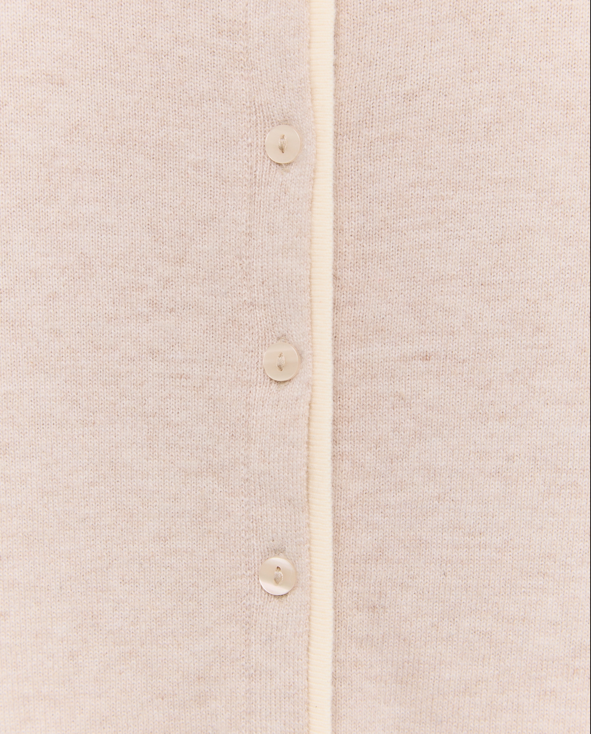 Cárdigan de mujer de cuello caja bicolor - Woman El Corte Inglés - Beige Beige-6