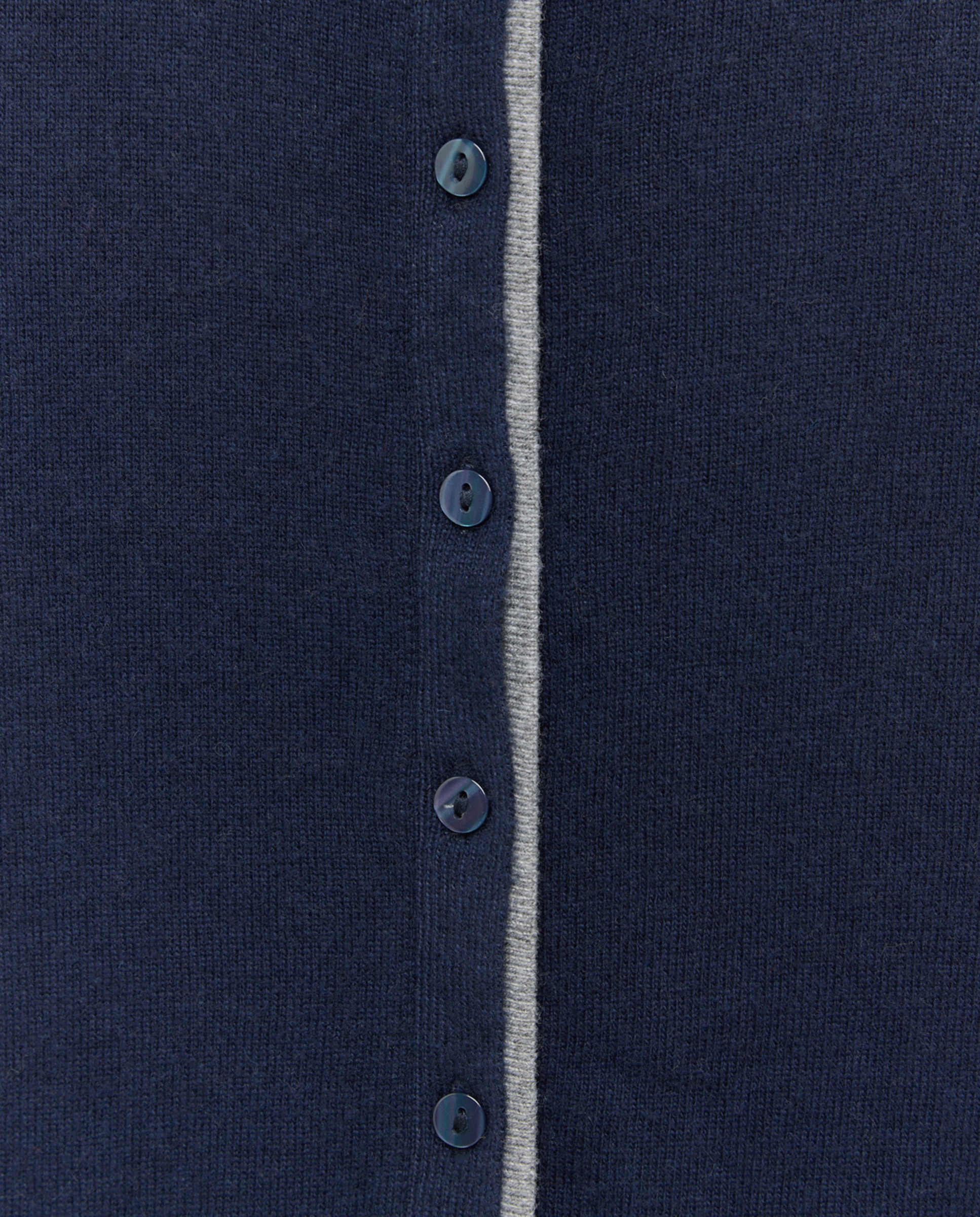 Cárdigan de mujer de cuello caja bicolor - Woman El Corte Inglés - Azul marino Azul marino-5