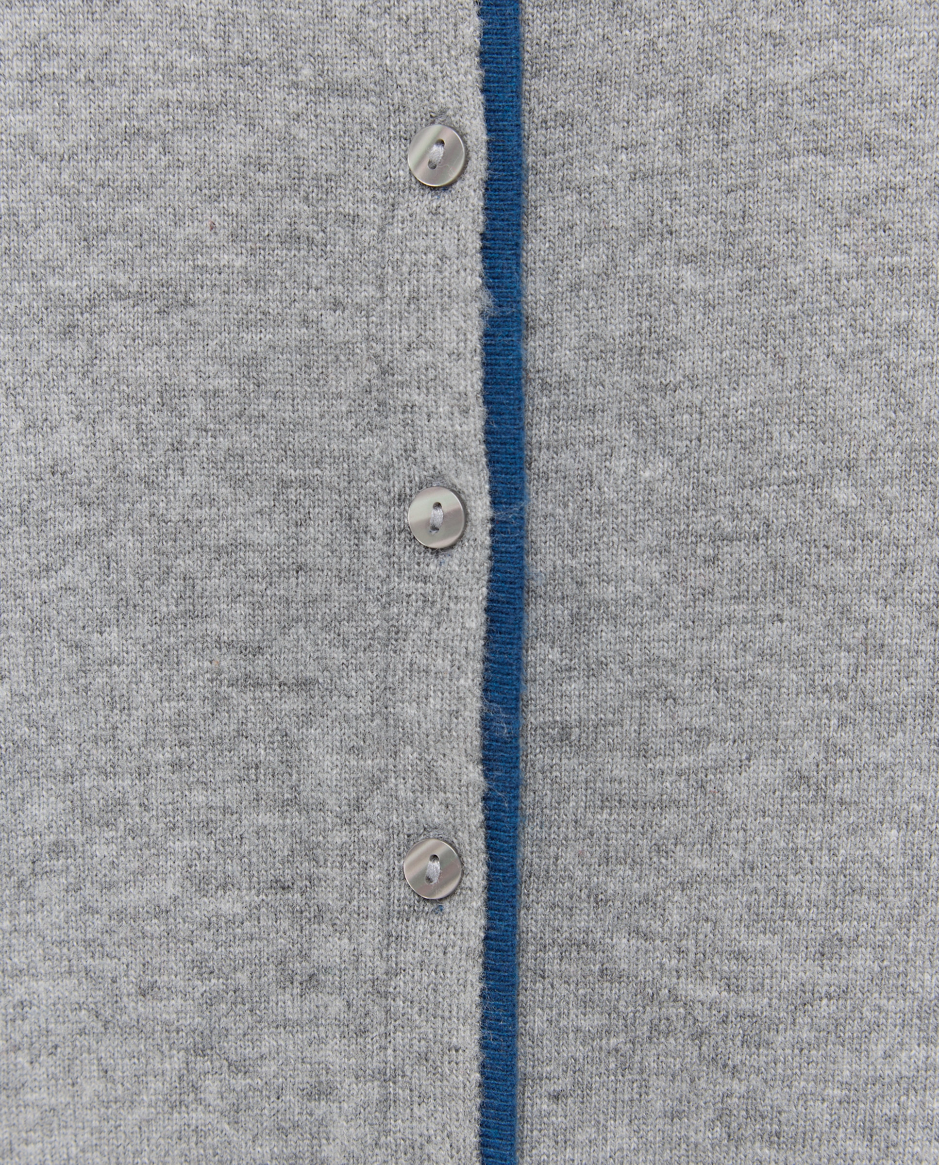 Cárdigan de mujer de cuello caja bicolor - Woman El Corte Inglés - 820 Gris medio 820 Gris medio-5