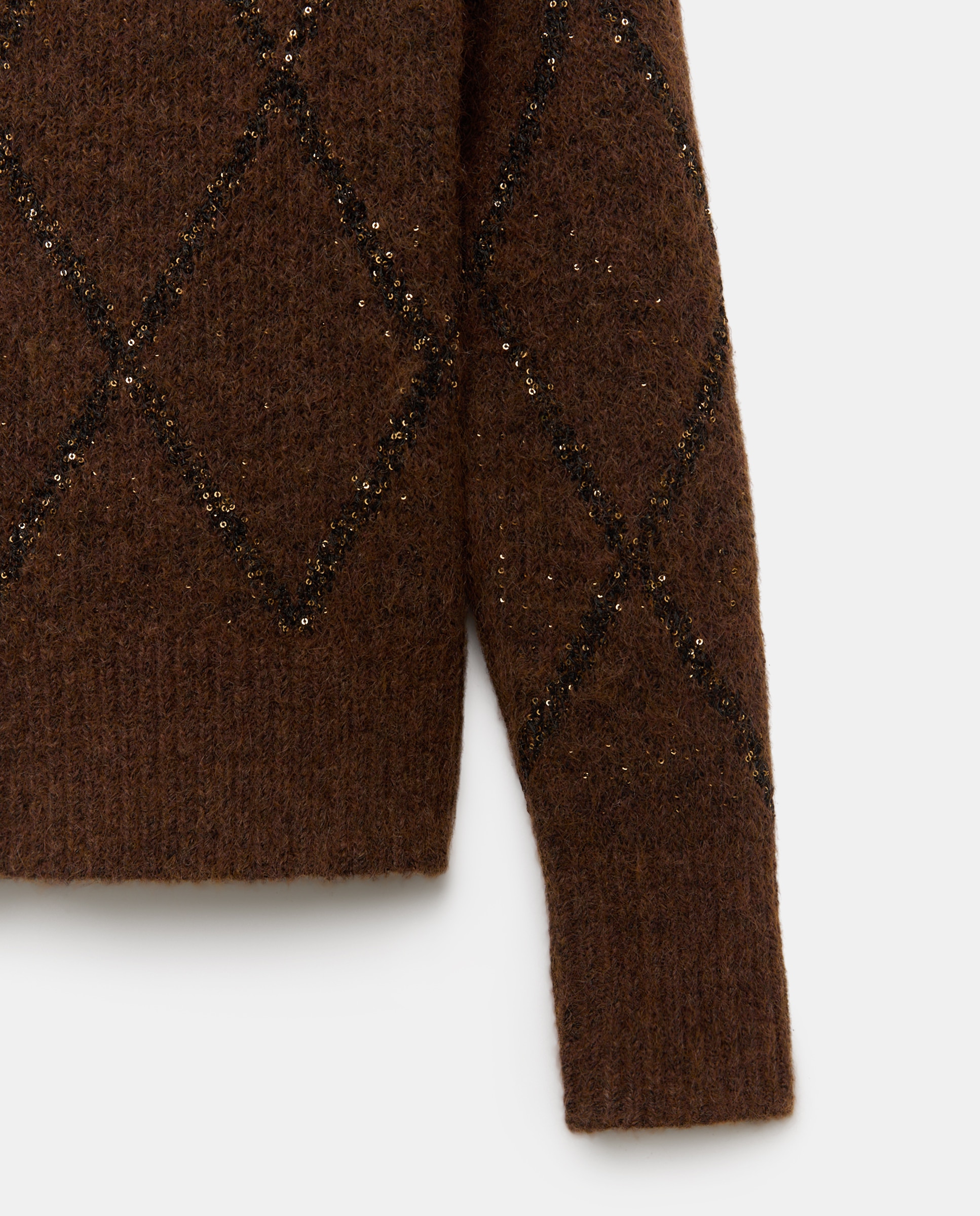 Chaqueta de lentejuelas de mujer - Woman El Corte Inglés - Marrón Marrón-6