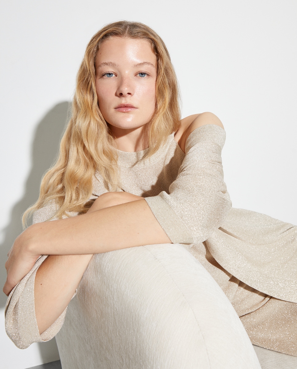 Casaco Relaxed de Viscose Ouro-1