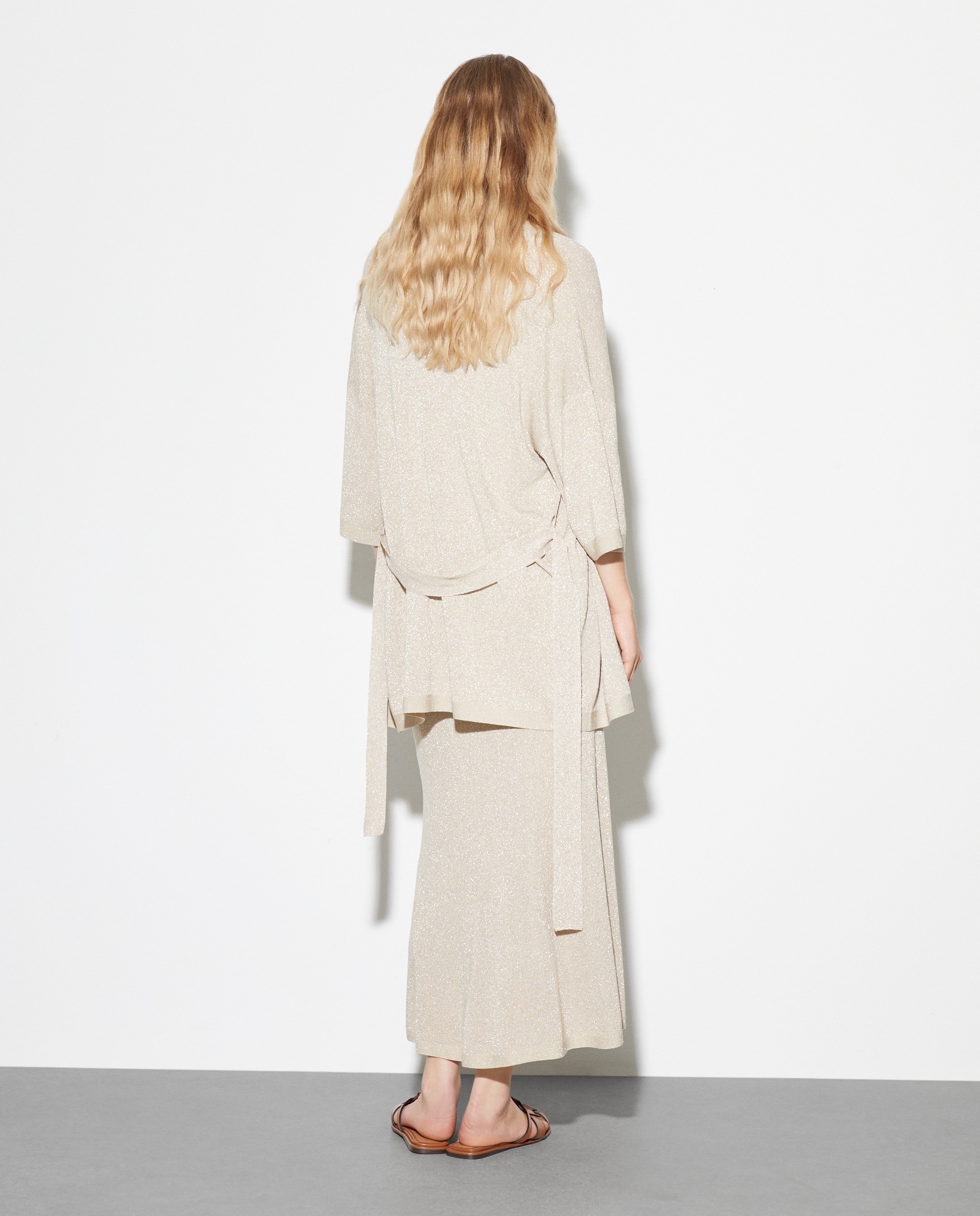 Casaco Relaxed de Viscose Ouro-4