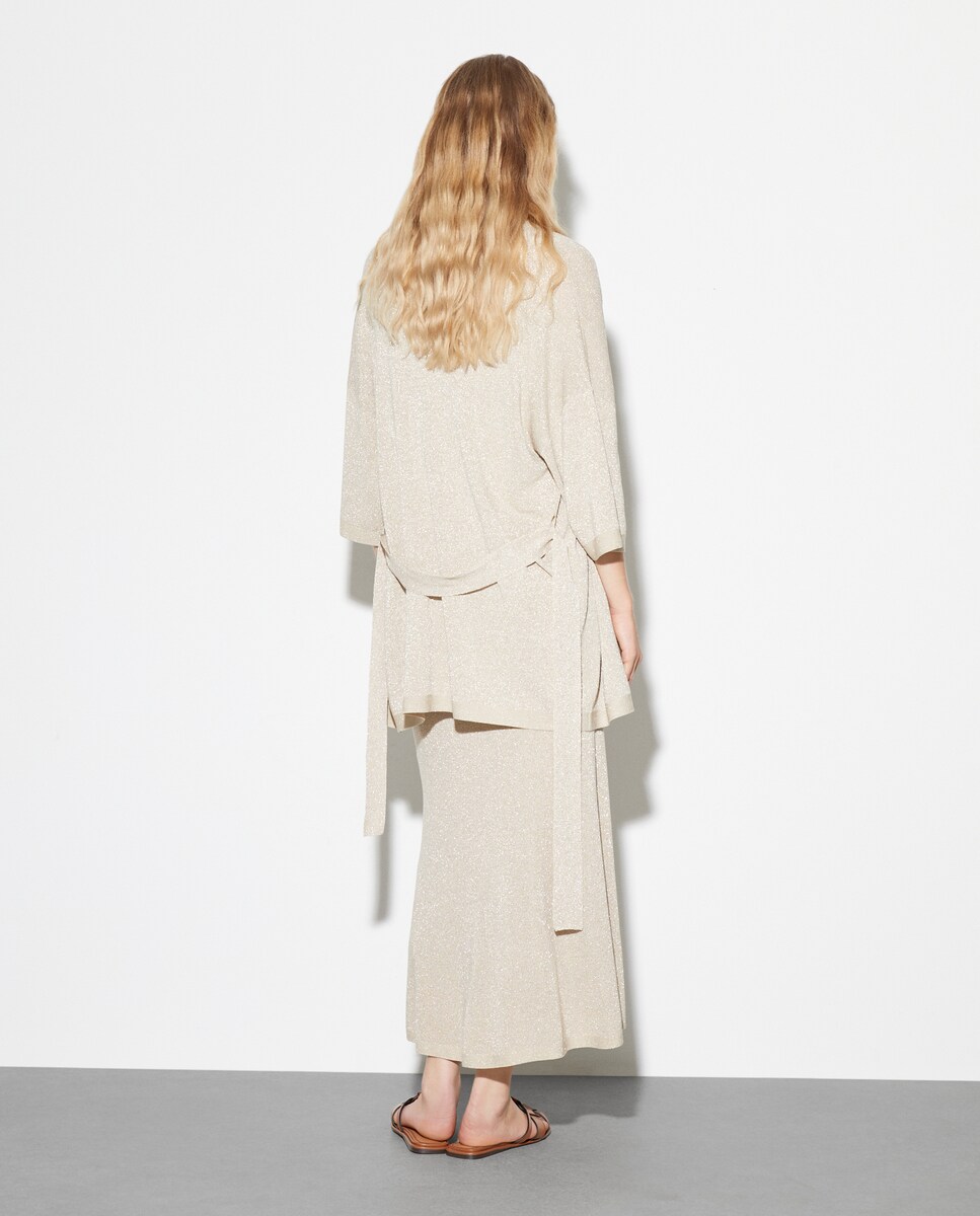 Casaco Relaxed de Viscose Ouro-4