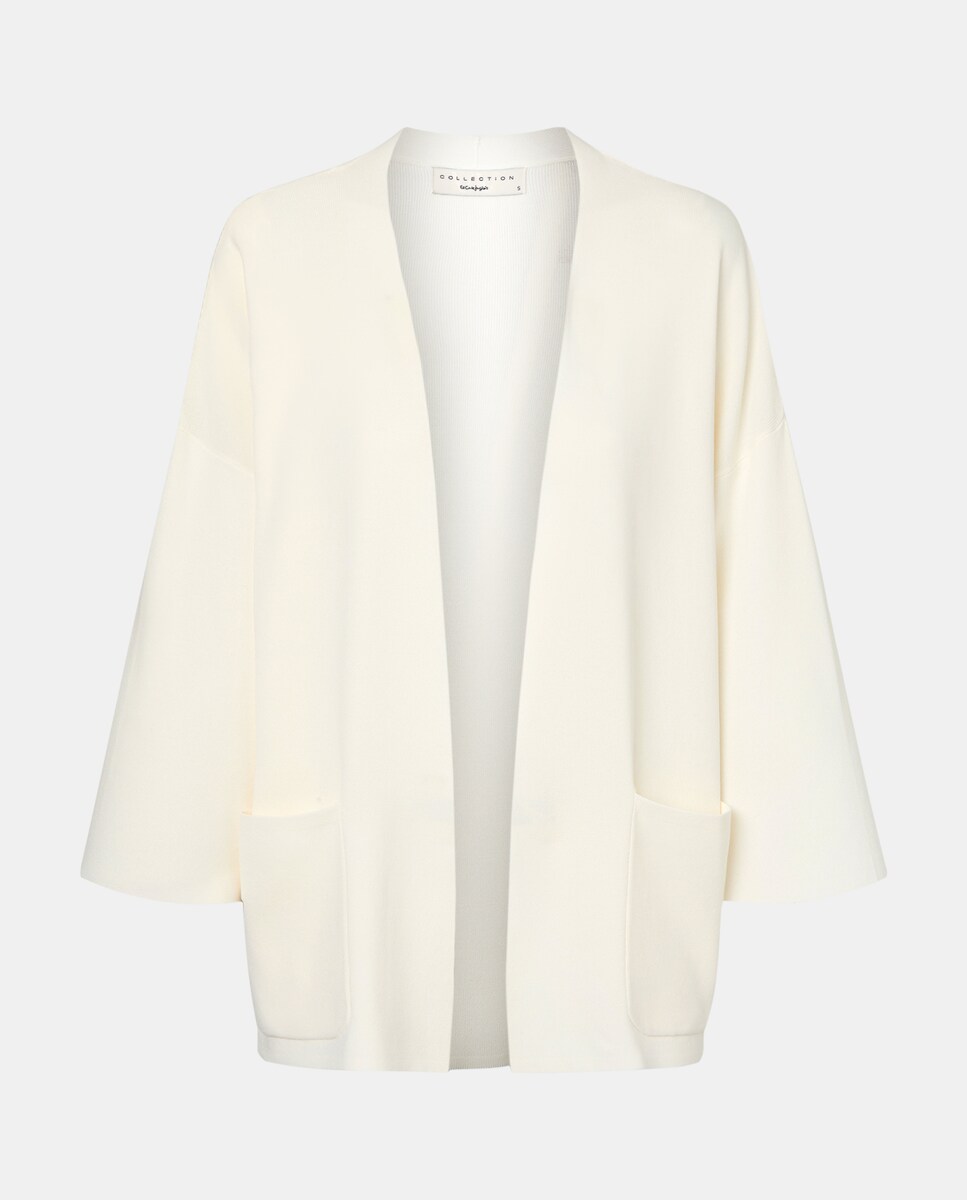 Casaco Liso de Viscose 120 Cru-4