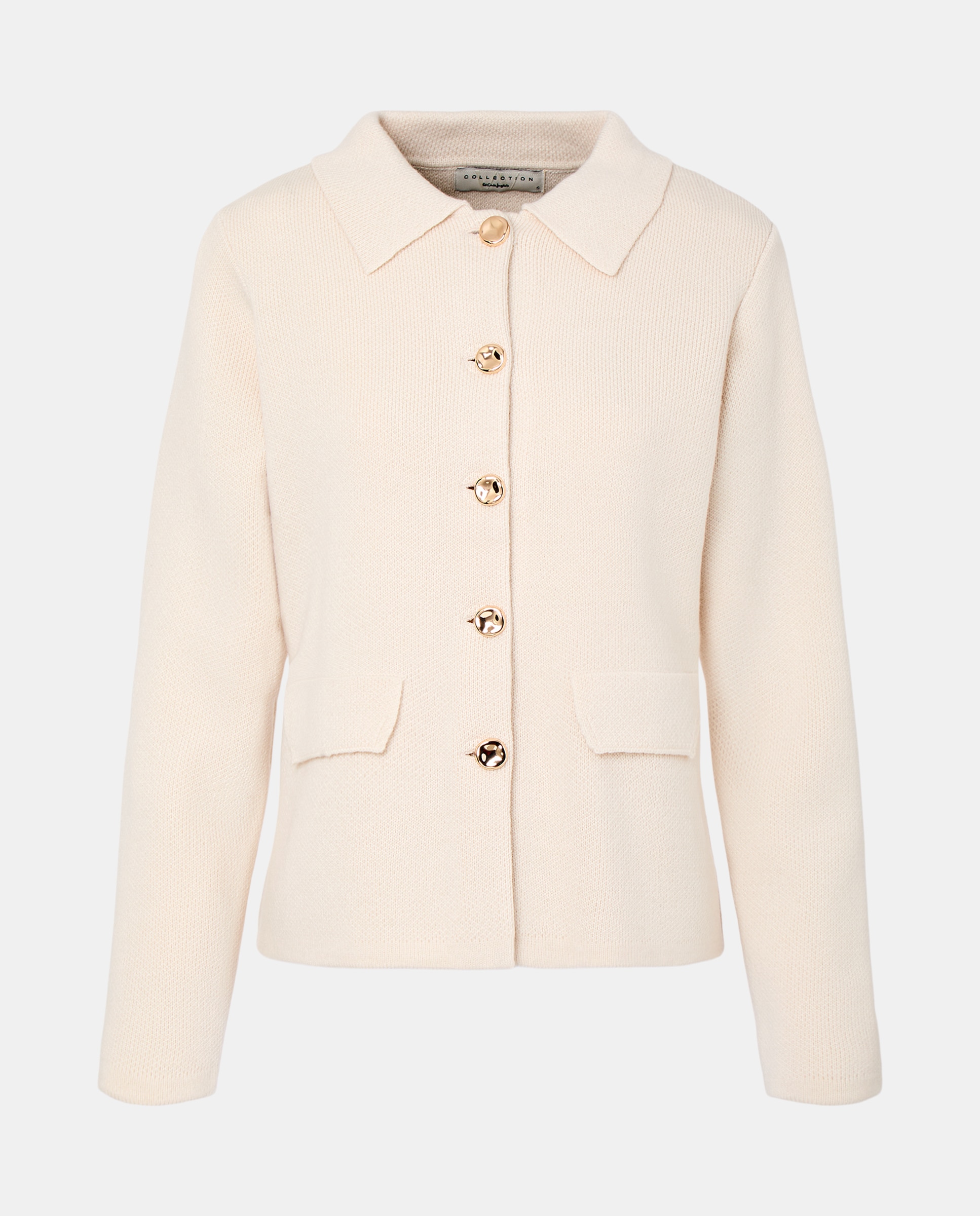 Casaco Cintado com Colarinho de Polo Cru-5