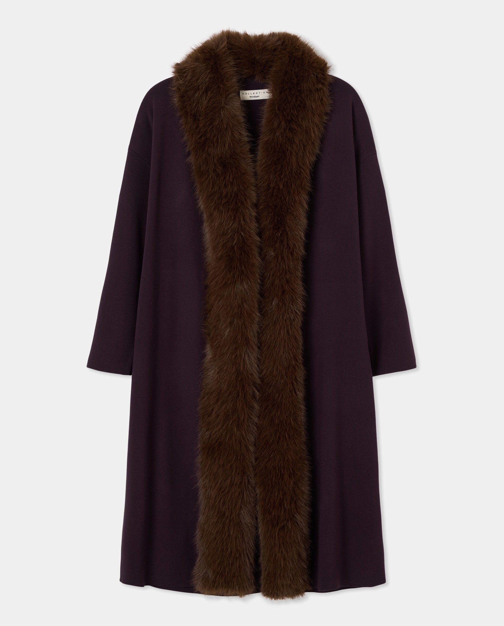 Sobretudo Comprido com Pelo 291 Beringela-6