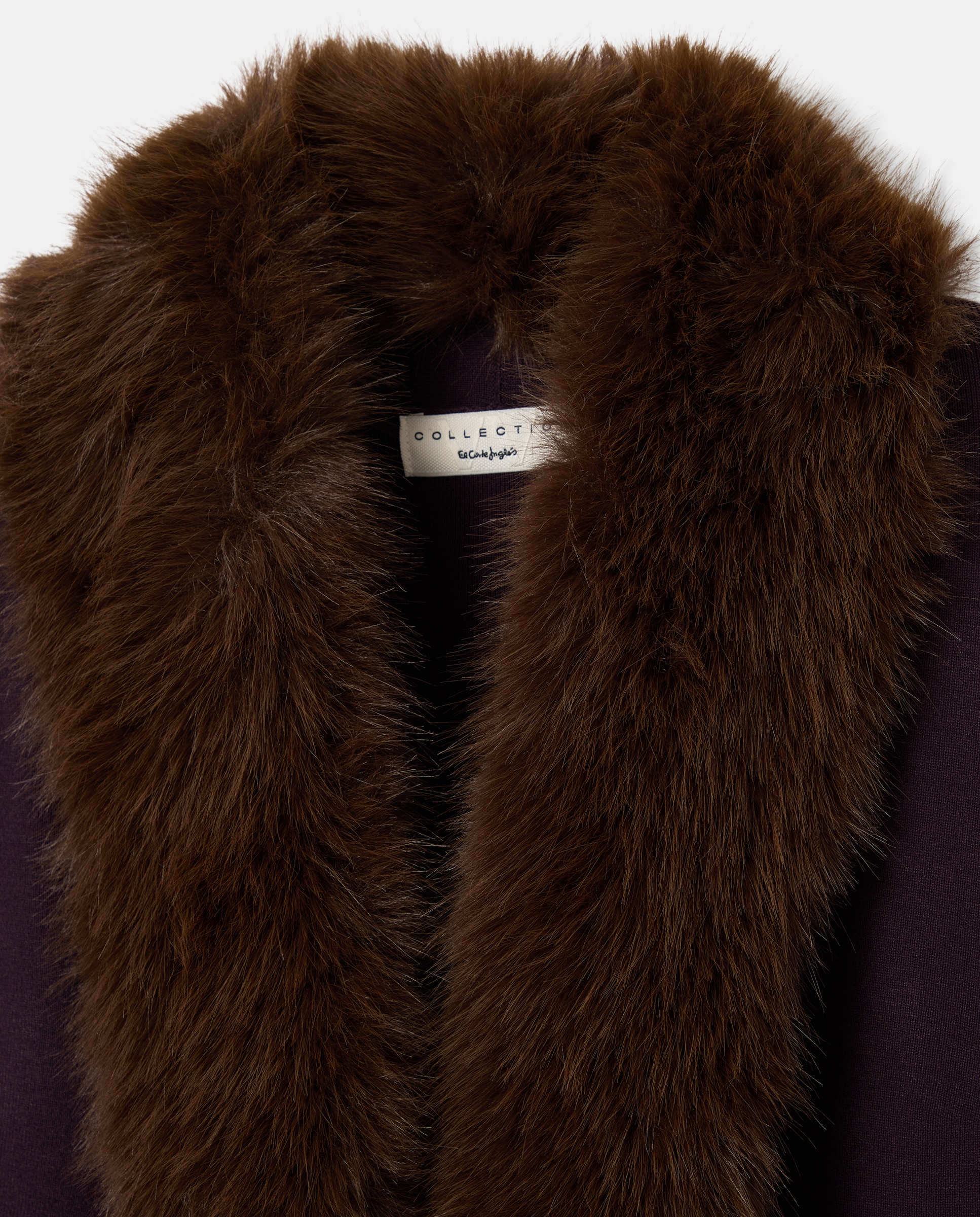 Sobretudo Comprido com Pelo 291 Beringela-7