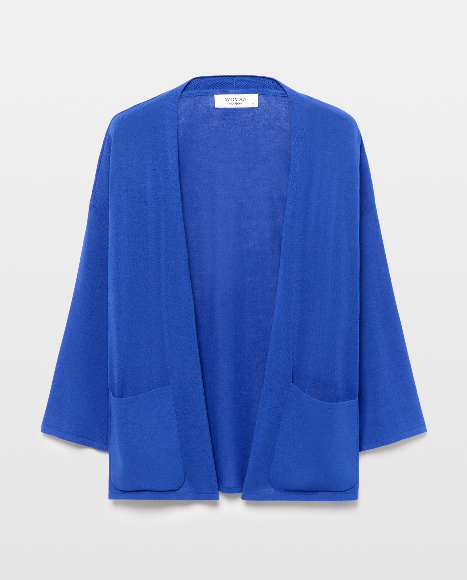 Cárdigan mix de algodón de mujer - Woman El Corte Inglés - 400 Azul 400 Azul-1