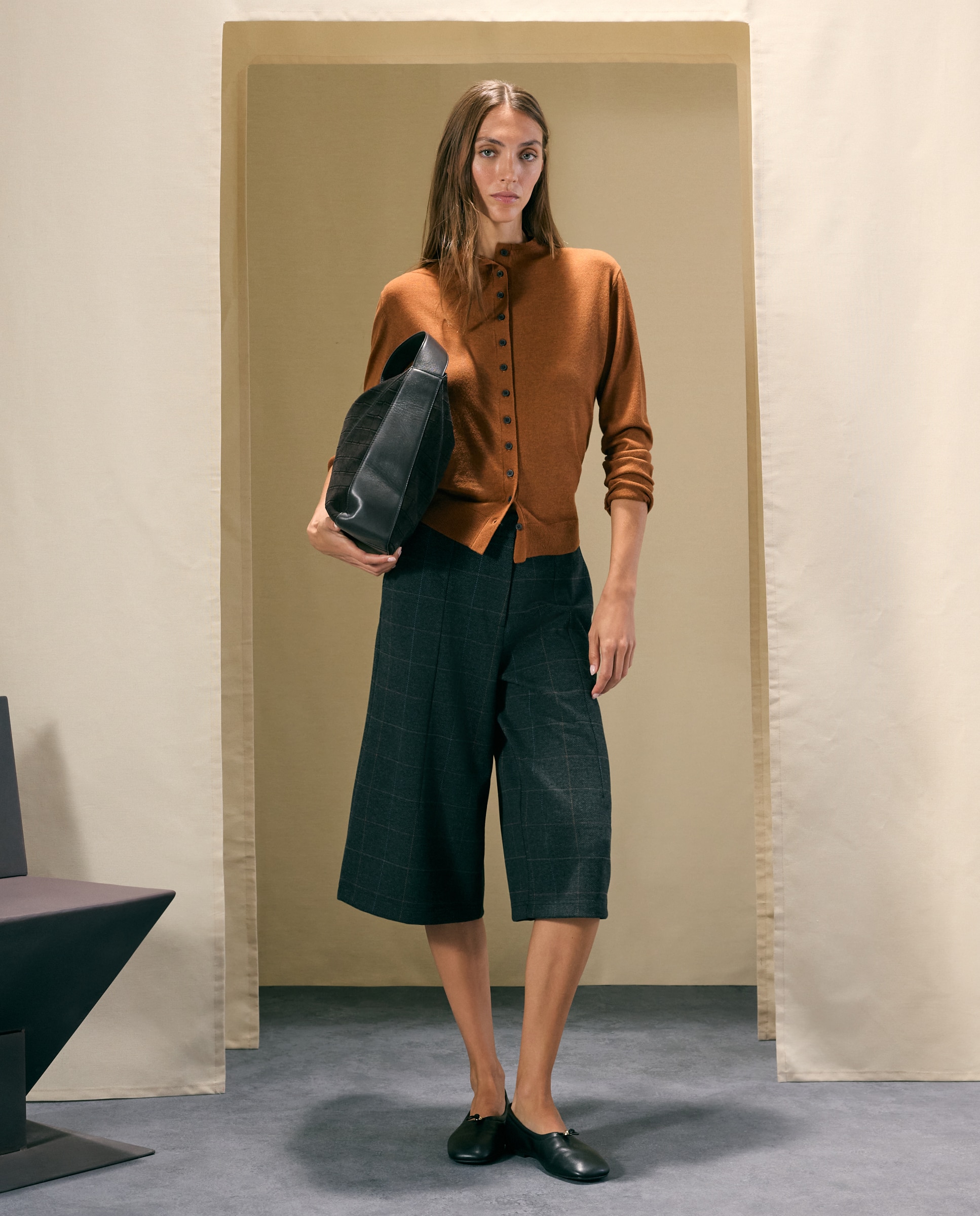 Chaqueta de punto de mujer con cuello chimenea - Woman El Corte Inglés - Toffee Toffee-2