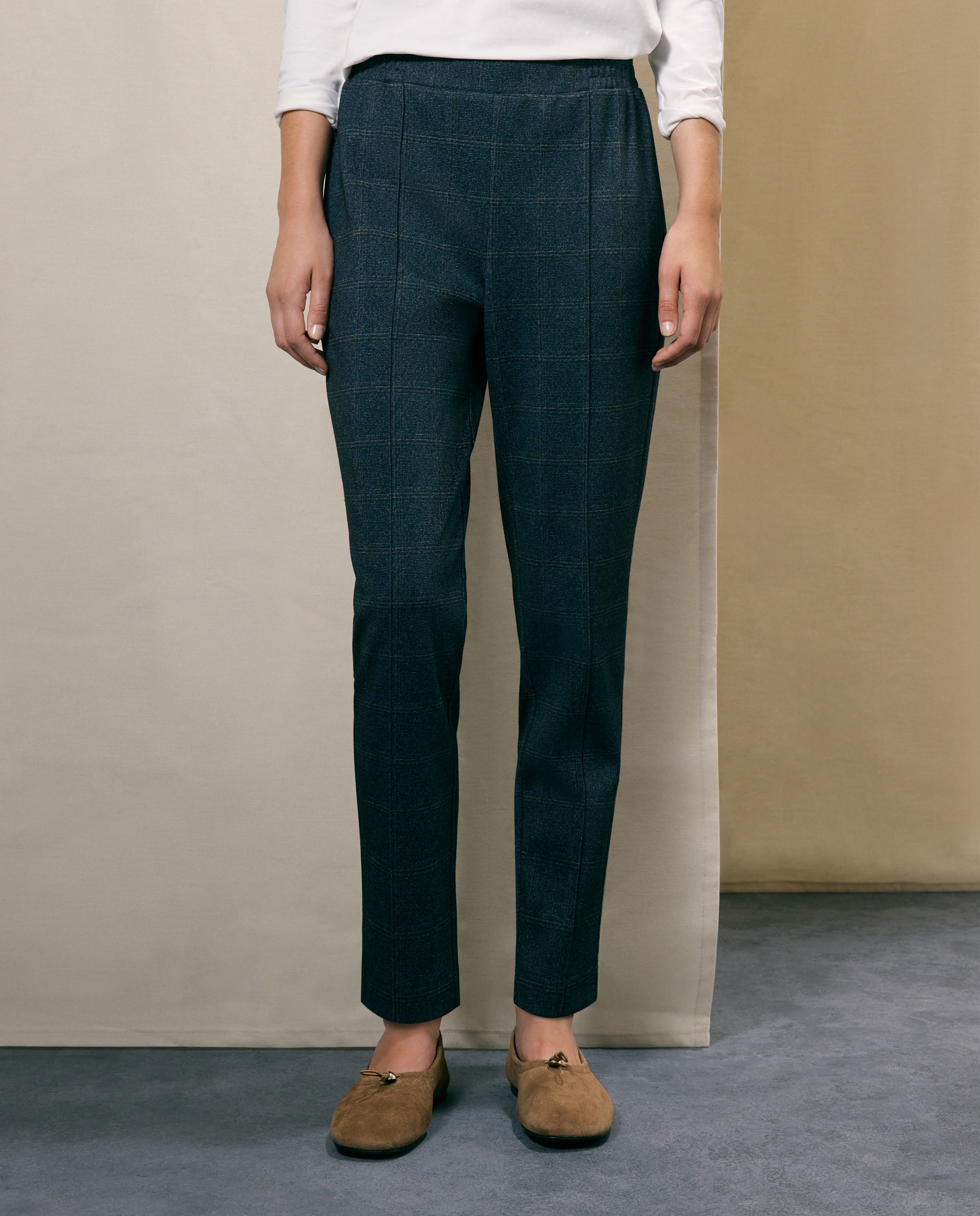 Pantalón de pitillo liso de mujer - Woman El Corte Inglés - Azul marino Azul marino-2