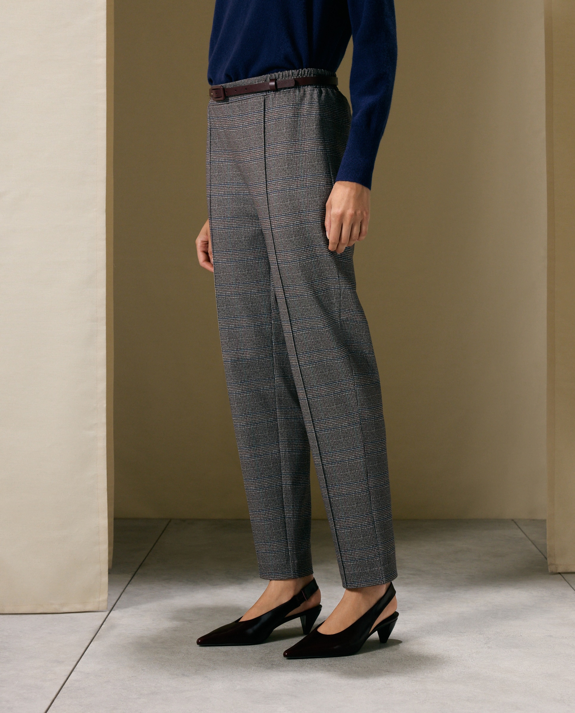 Pantalón de pitillo liso de mujer - Woman El Corte Inglés - Marrón Marrón-2