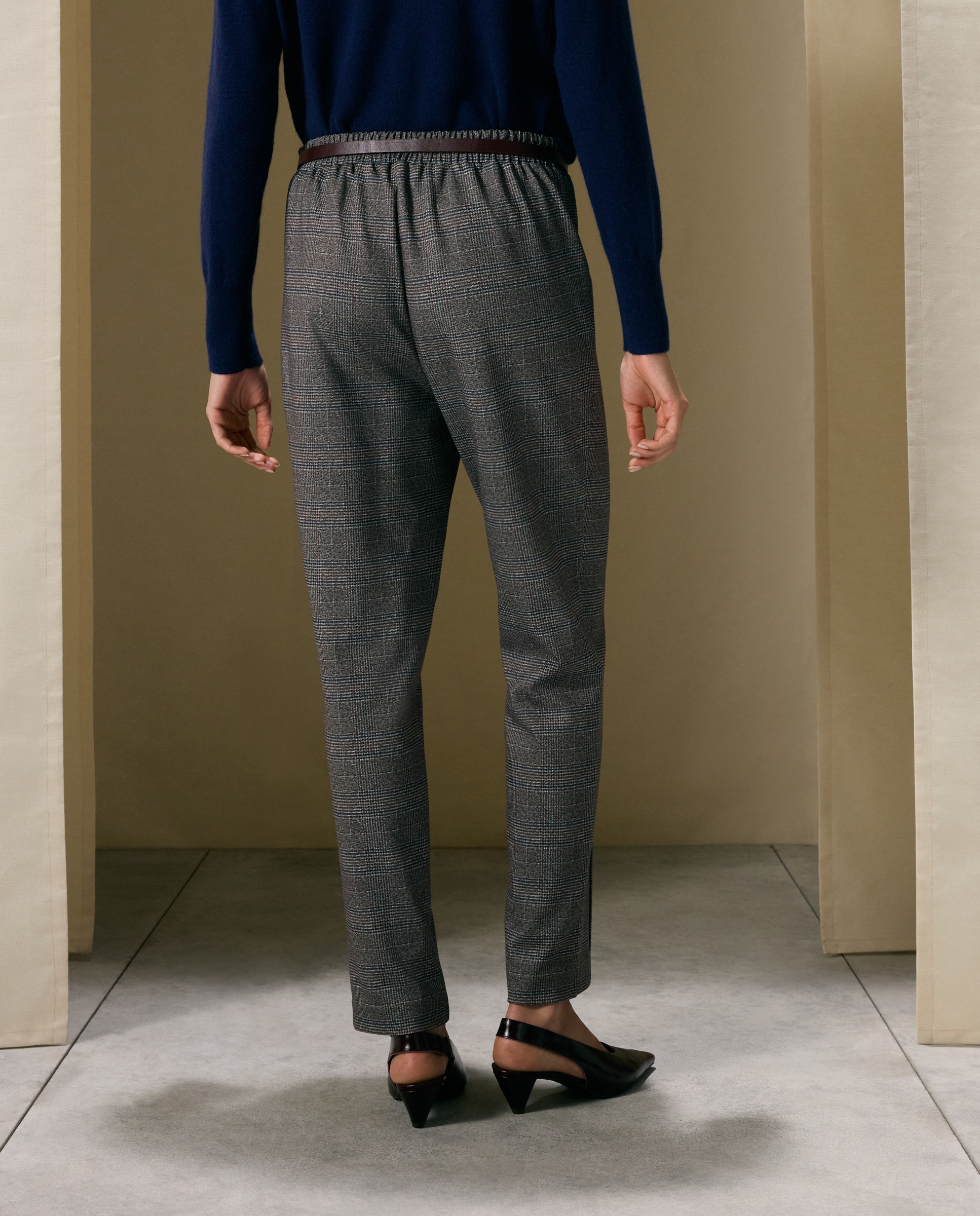 Pantalón de pitillo liso de mujer - Woman El Corte Inglés - Marrón Marrón-3