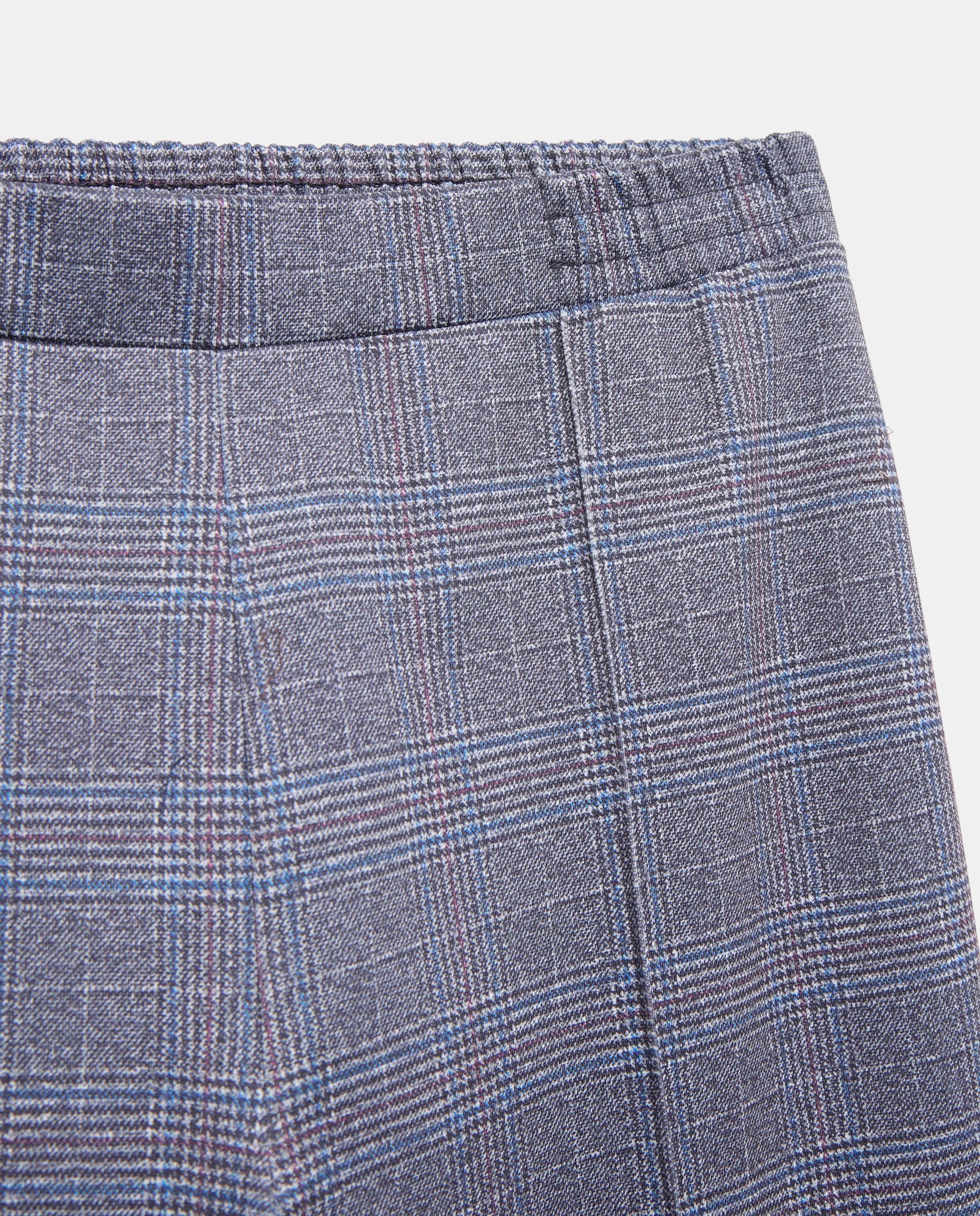 Calças Skinny Lisas Azul-marinho-5
