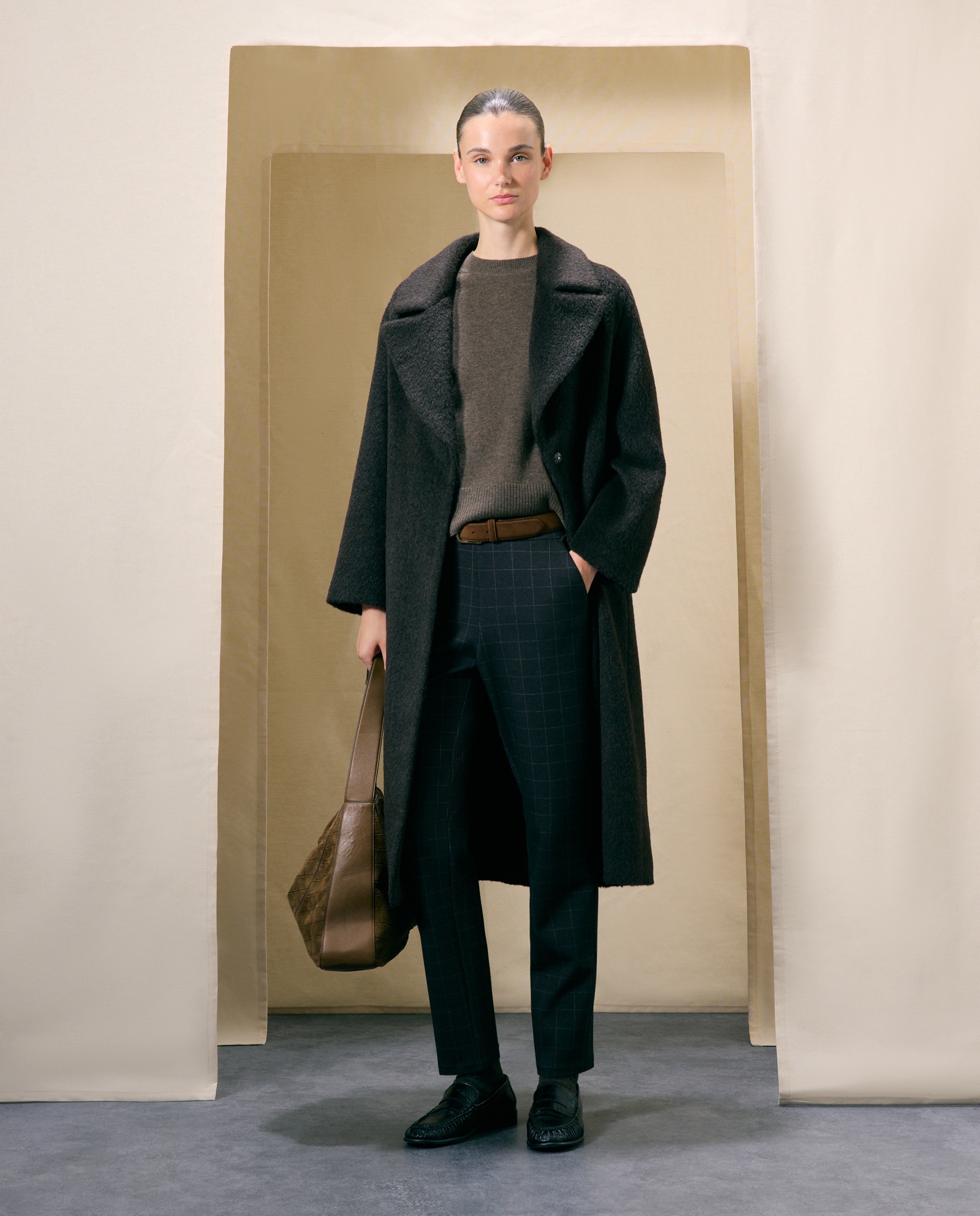 Pantalón semipitillo liso de mujer - Woman El Corte Inglés - 830 Antracita 830 Antracita-1