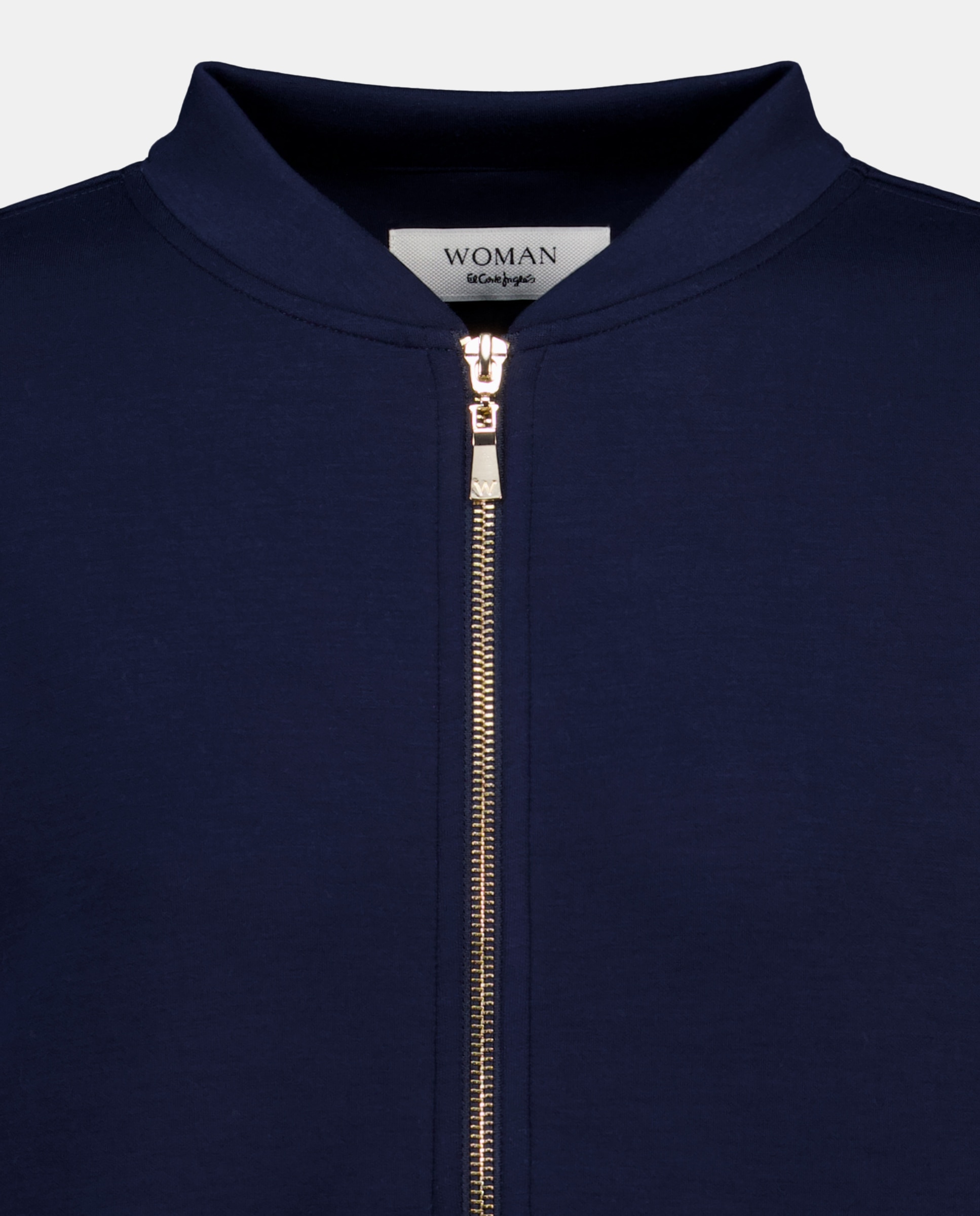Sweatshirt de Neopreno Tipo Blusão Azul-marinho-5