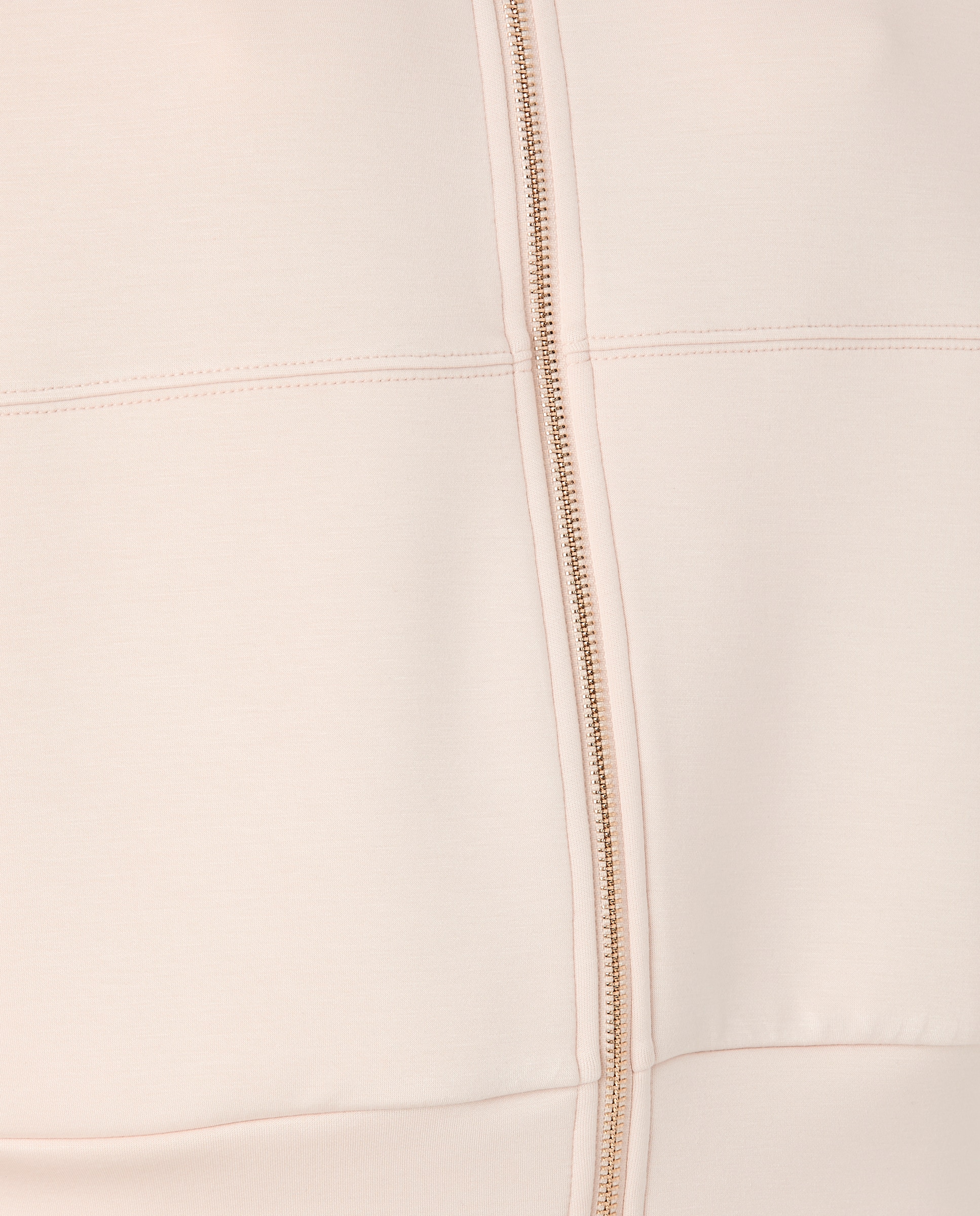 Sweatshirt Aberta Tipo Blusão Bomber de Cupro 120 Cru-5