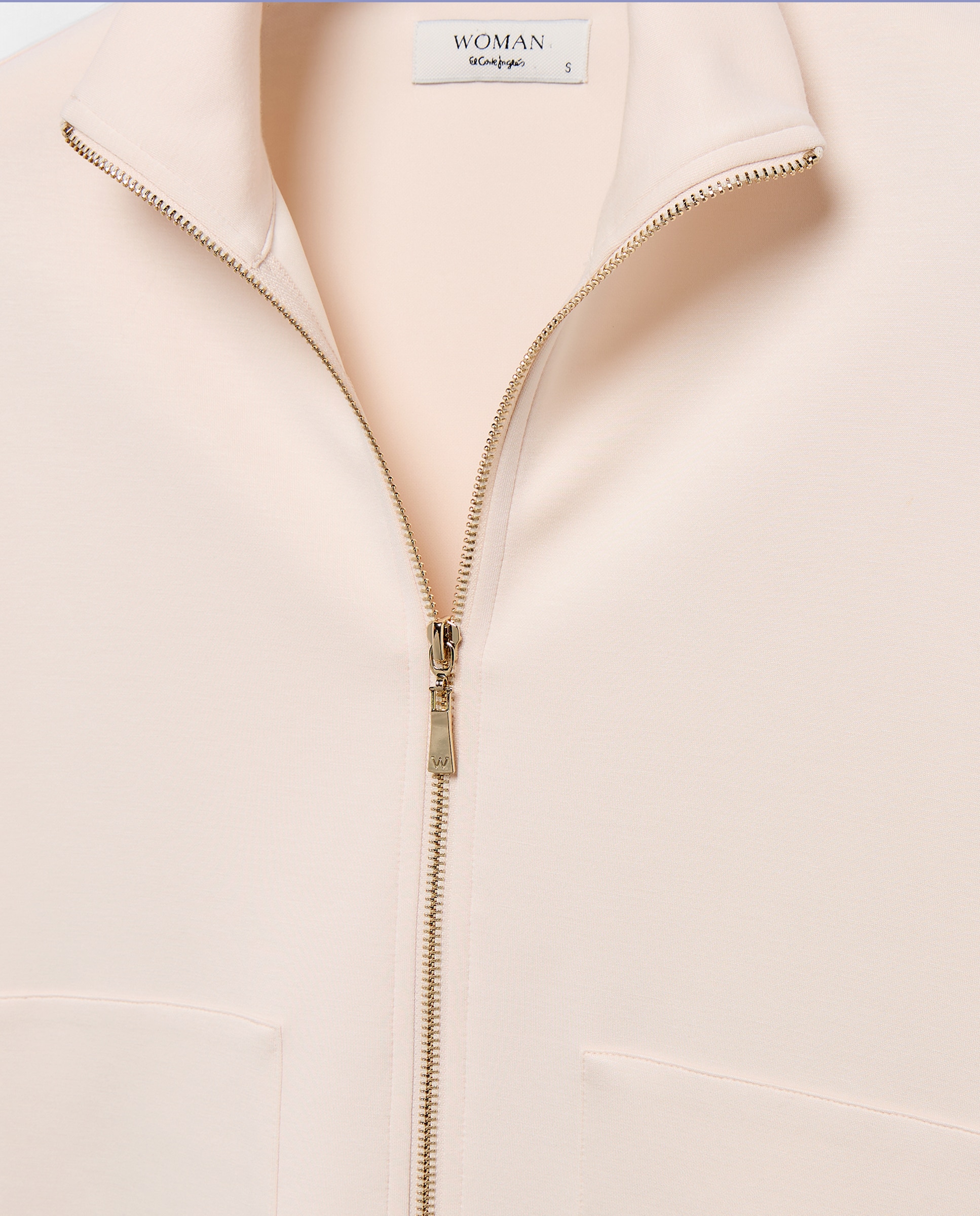 Sweatshirt Clássica Aberta de Cupro 120 Cru-5