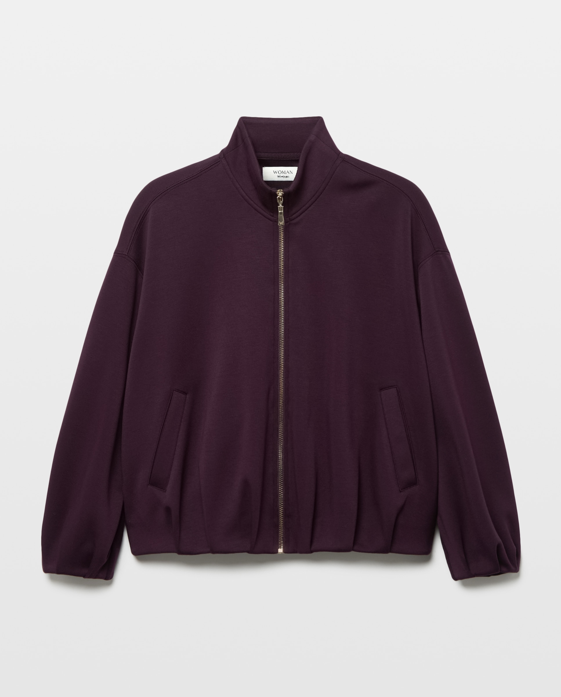 Imagem 0 de Sweatshirt Estilo Blusão Bomber com Fecho de Correr