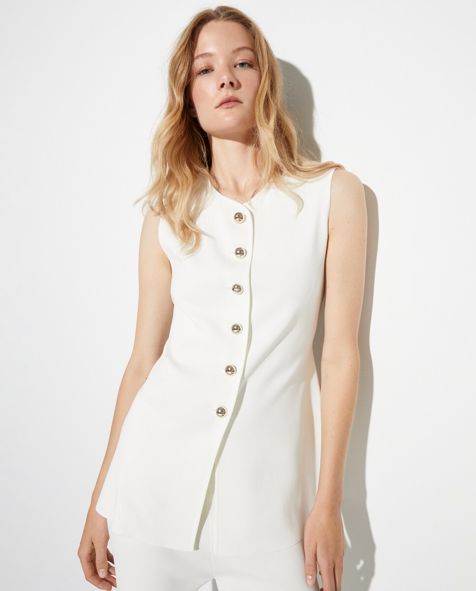 Colete comprido 120 Cru-2