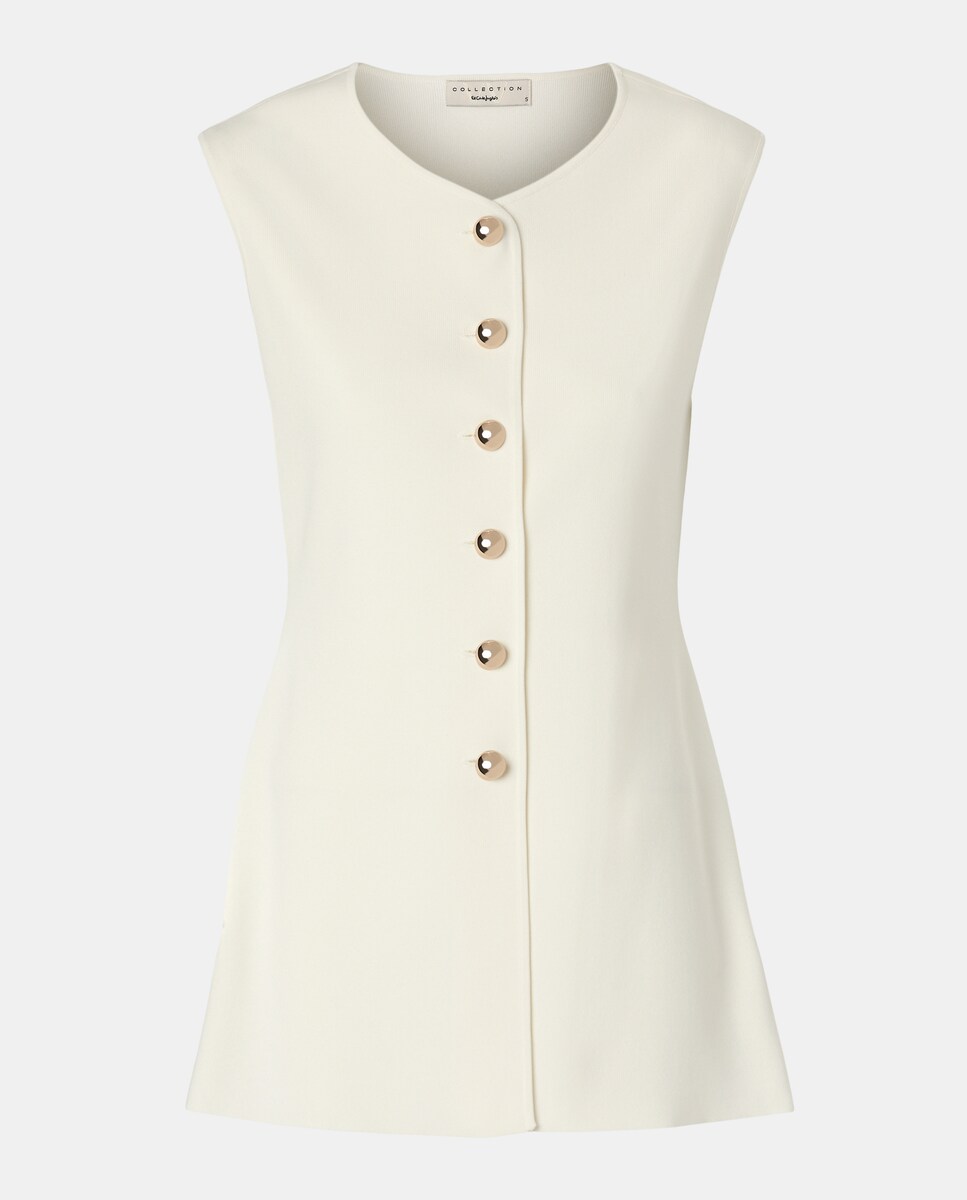 Colete comprido 120 Cru-5