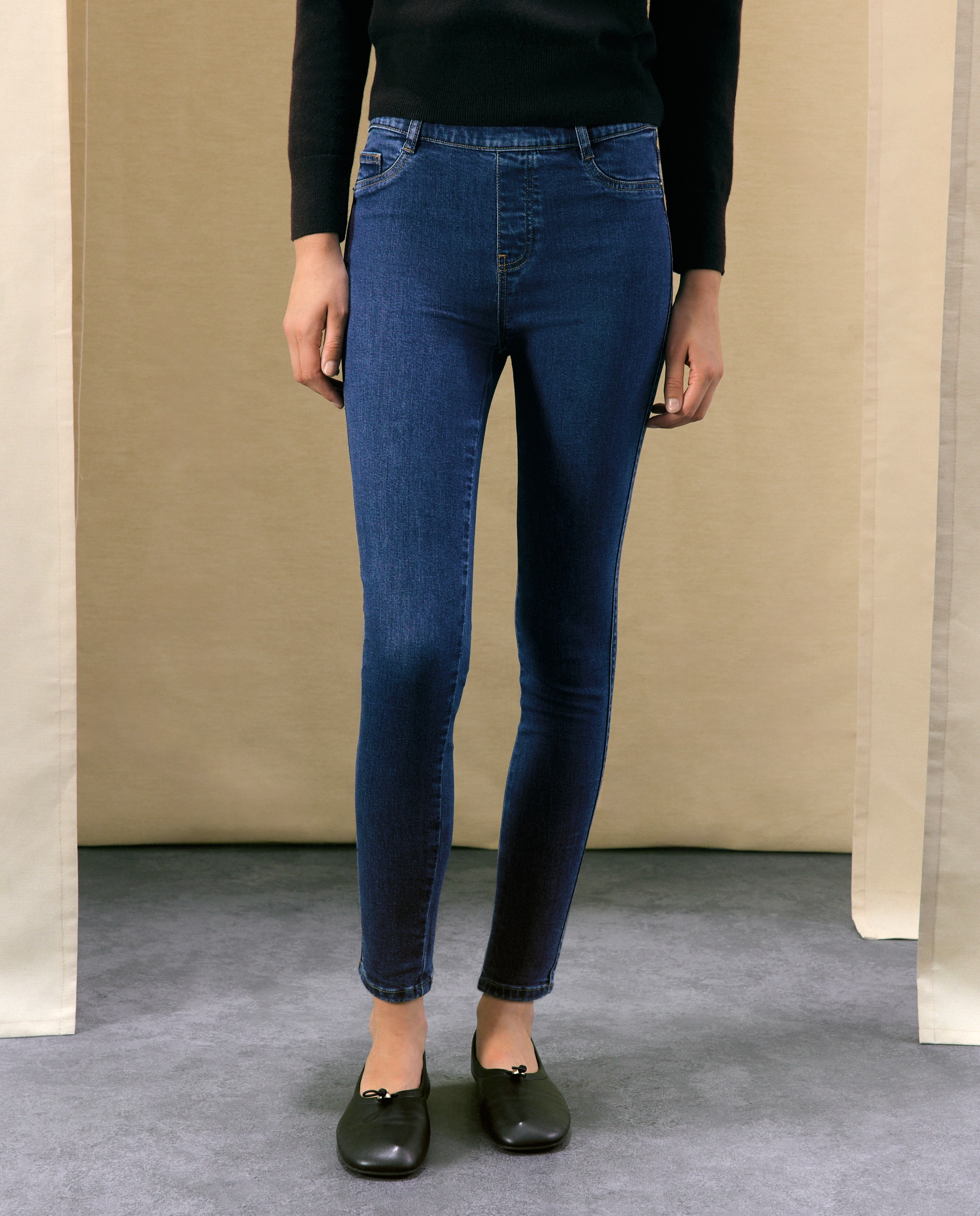 Vaquero de mujer jegging liso - Woman El Corte Inglés - Azul Azul-2