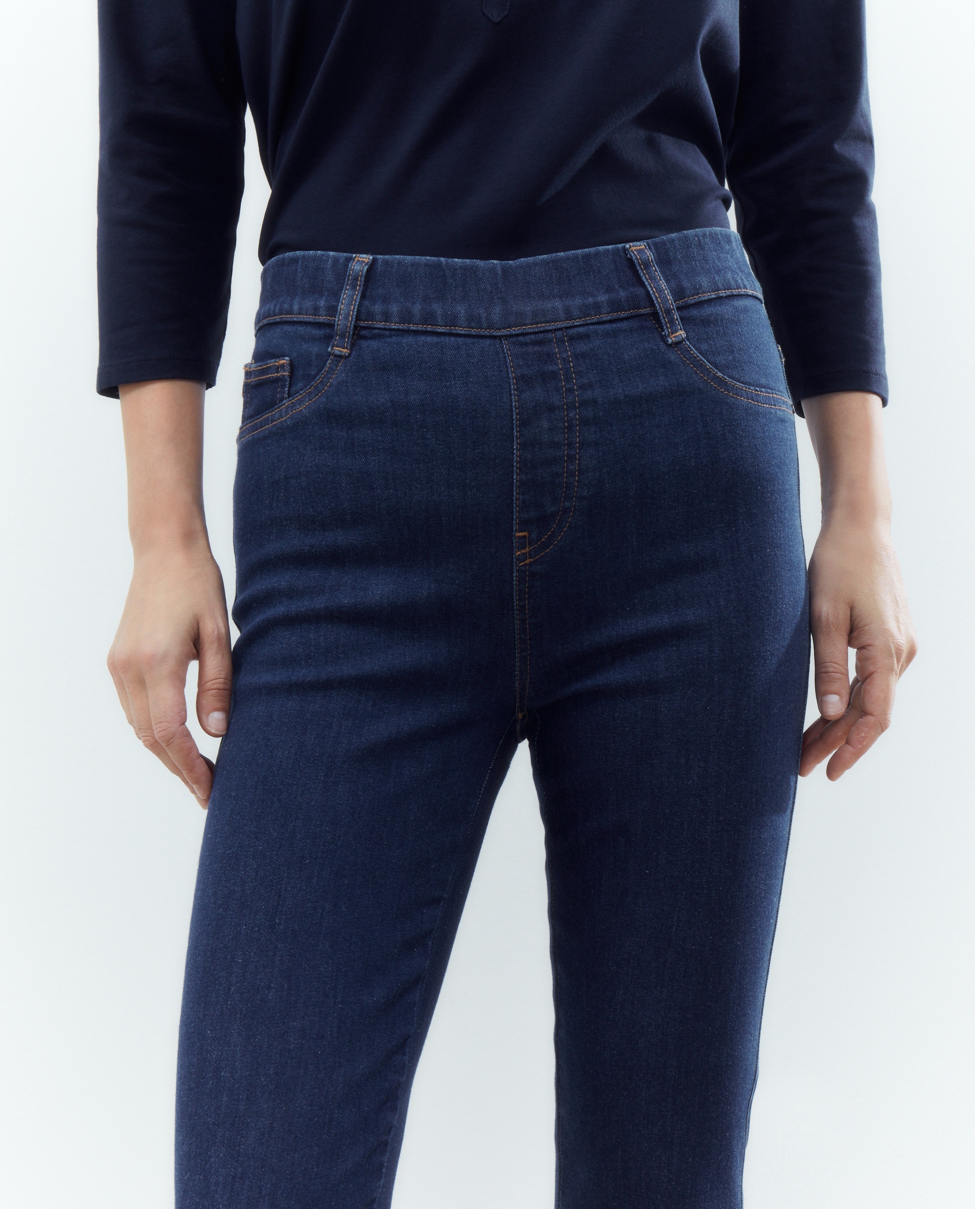 Vaquero de mujer jegging liso - Woman El Corte Inglés - Azul Azul-6