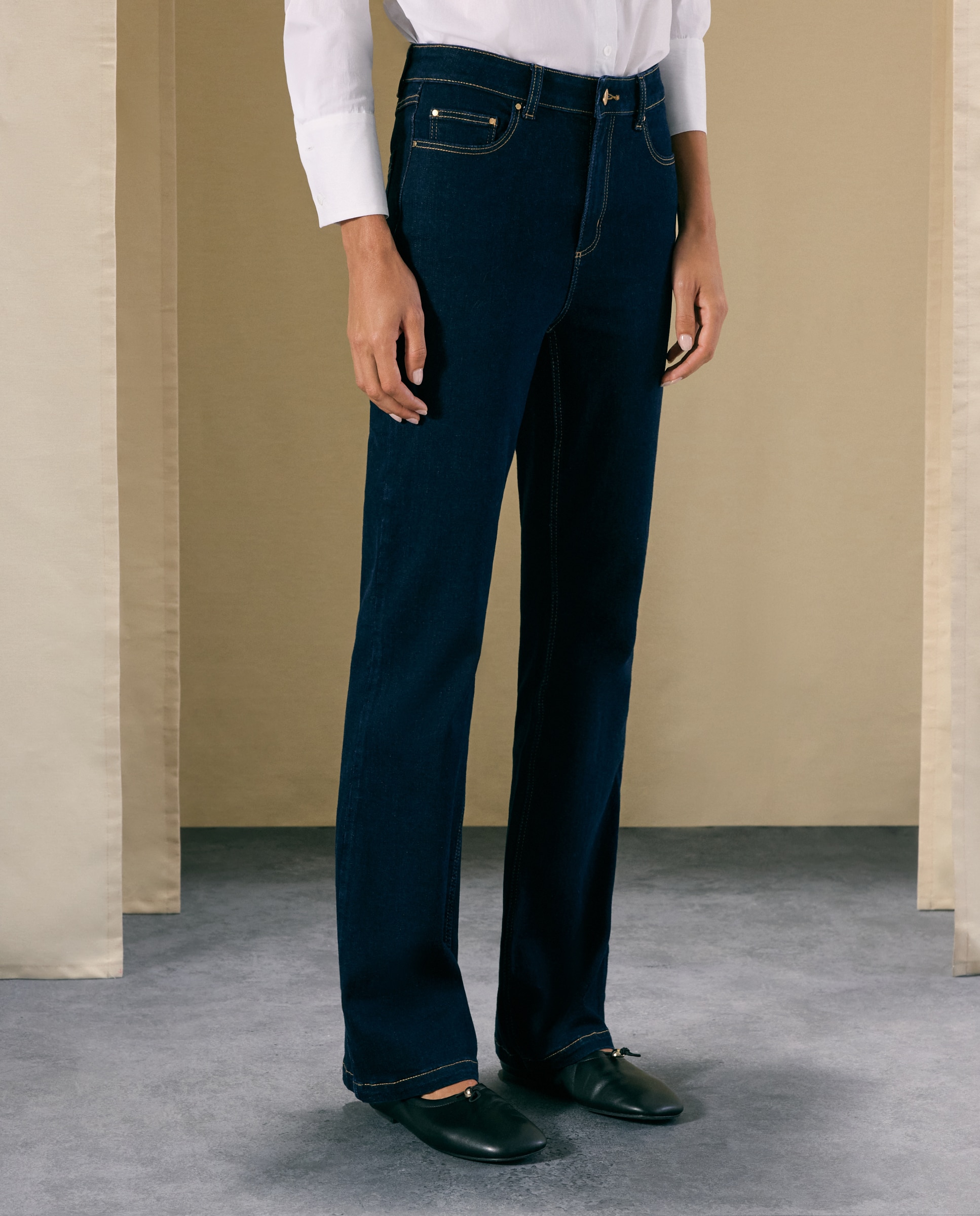 Vaquero de mujer bootcut - Woman El Corte Inglés - Azul oscuro Azul oscuro-2
