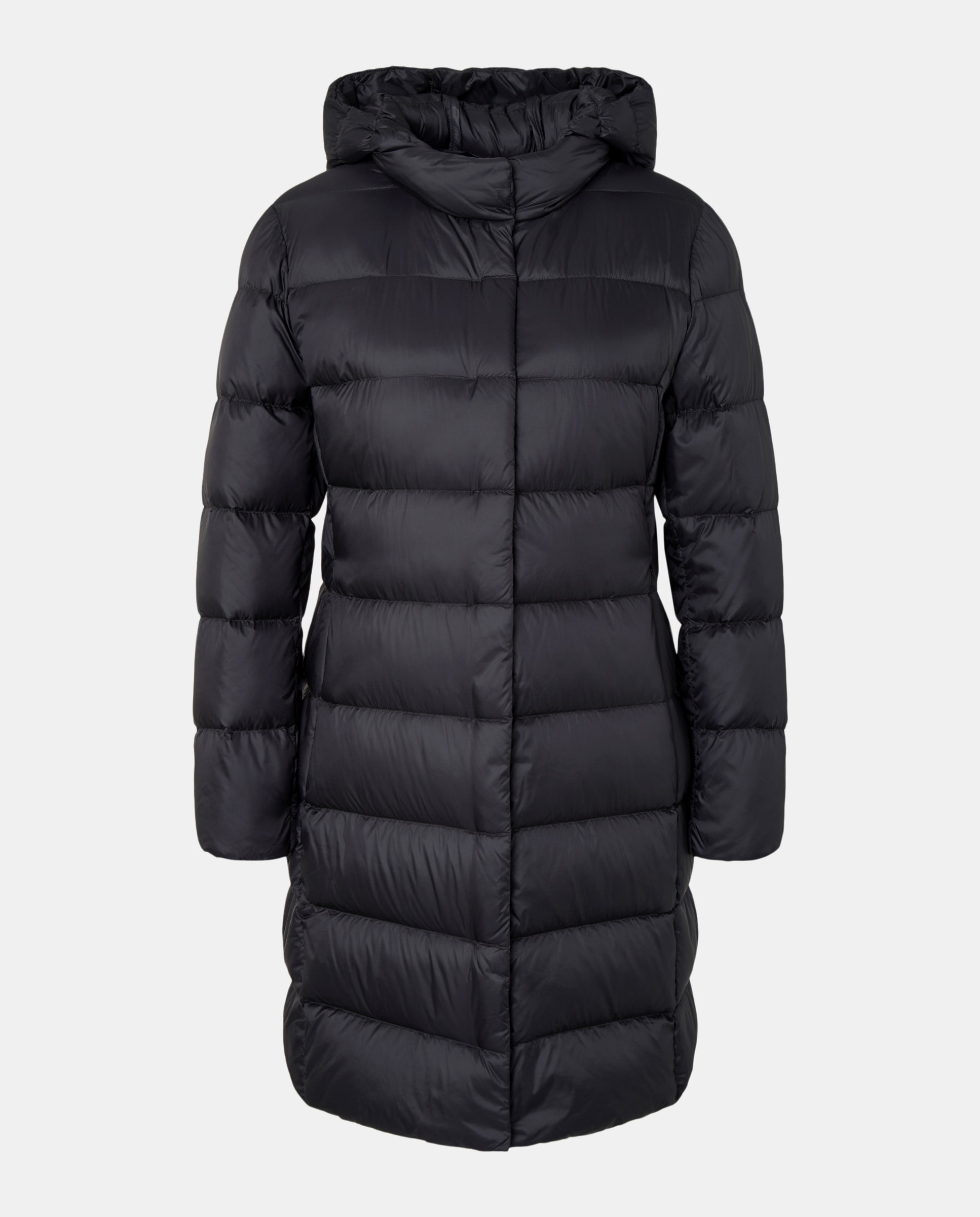 Sobretudo Comprido Liso Preto-5