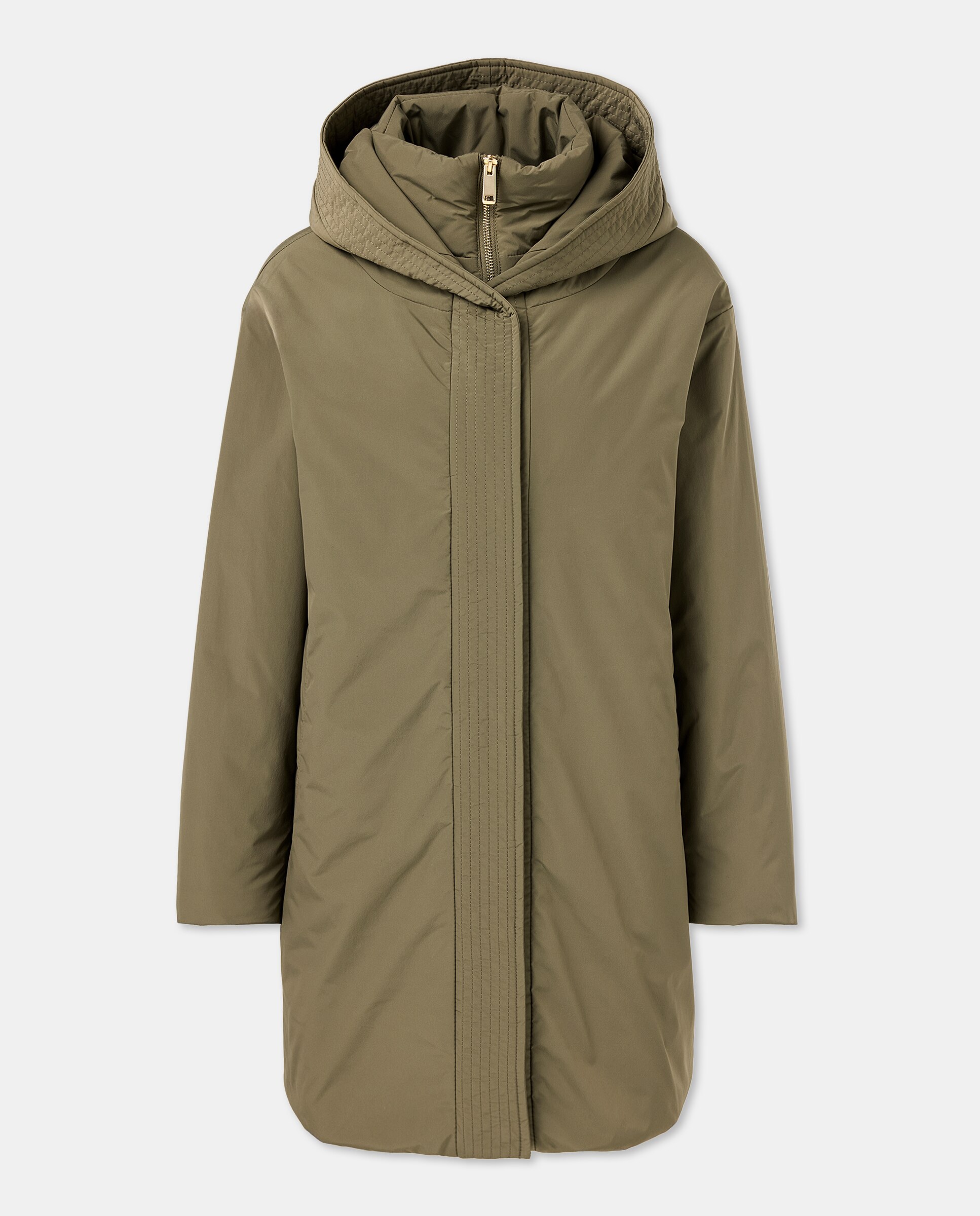 Blusão Acolchoado Liso Curto 520 Caqui-5