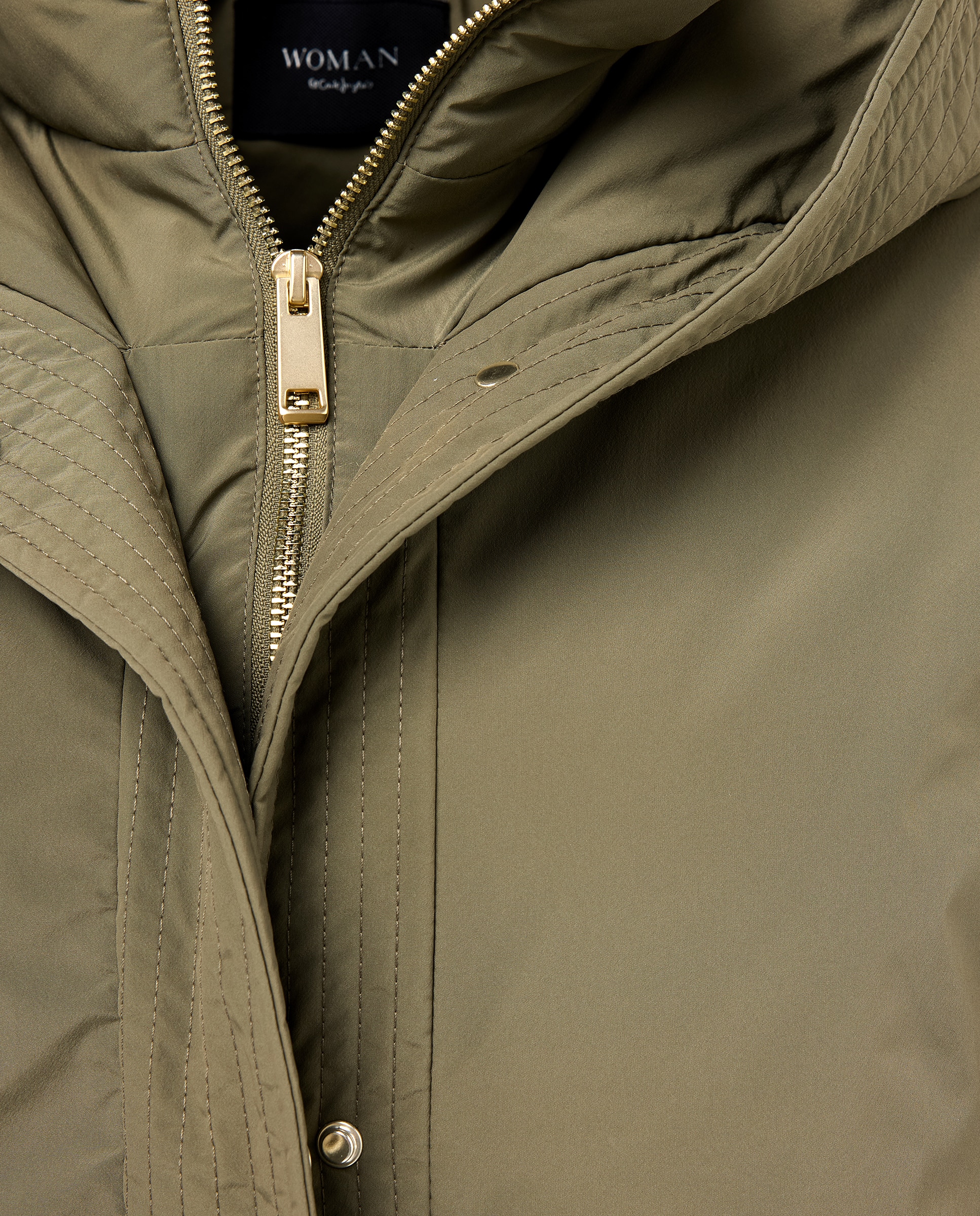 Blusão Acolchoado Liso Curto 520 Caqui-6