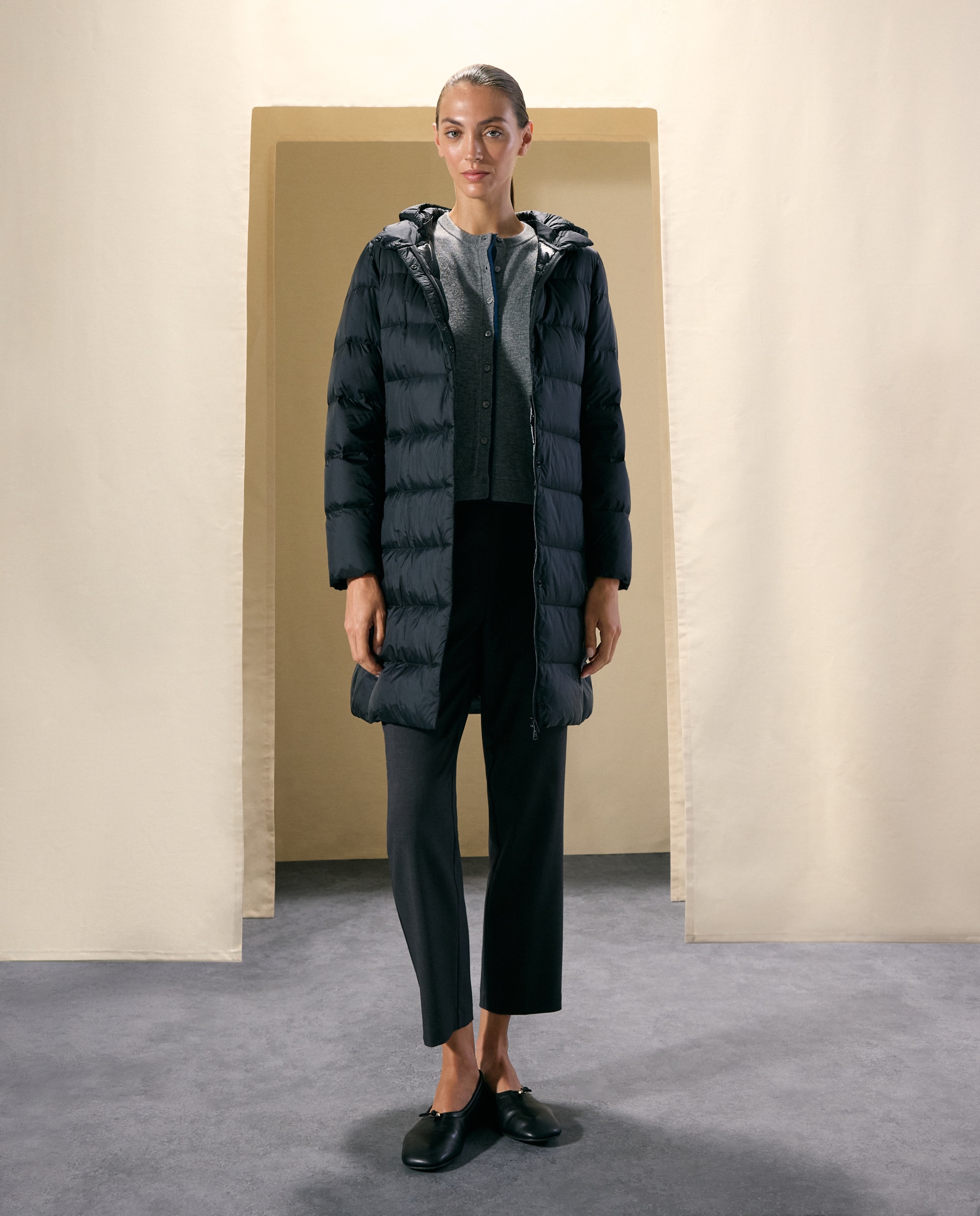 Parka larga ultraligera de mujer - Woman El Corte Inglés - Negro Negro-2