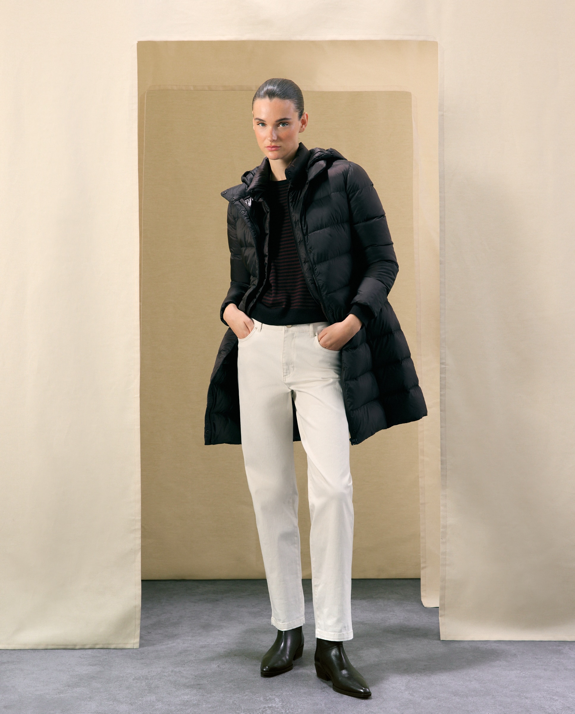 Parka larga ultraligera de mujer - Woman El Corte Inglés - Marrón Marrón-1