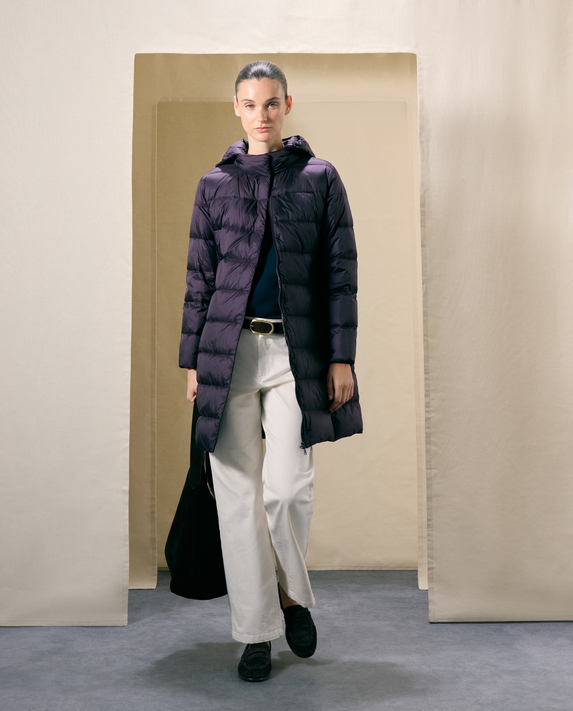 Parka larga ultraligera de mujer - Woman El Corte Inglés - 291 Berenjena 291 Berenjena-1