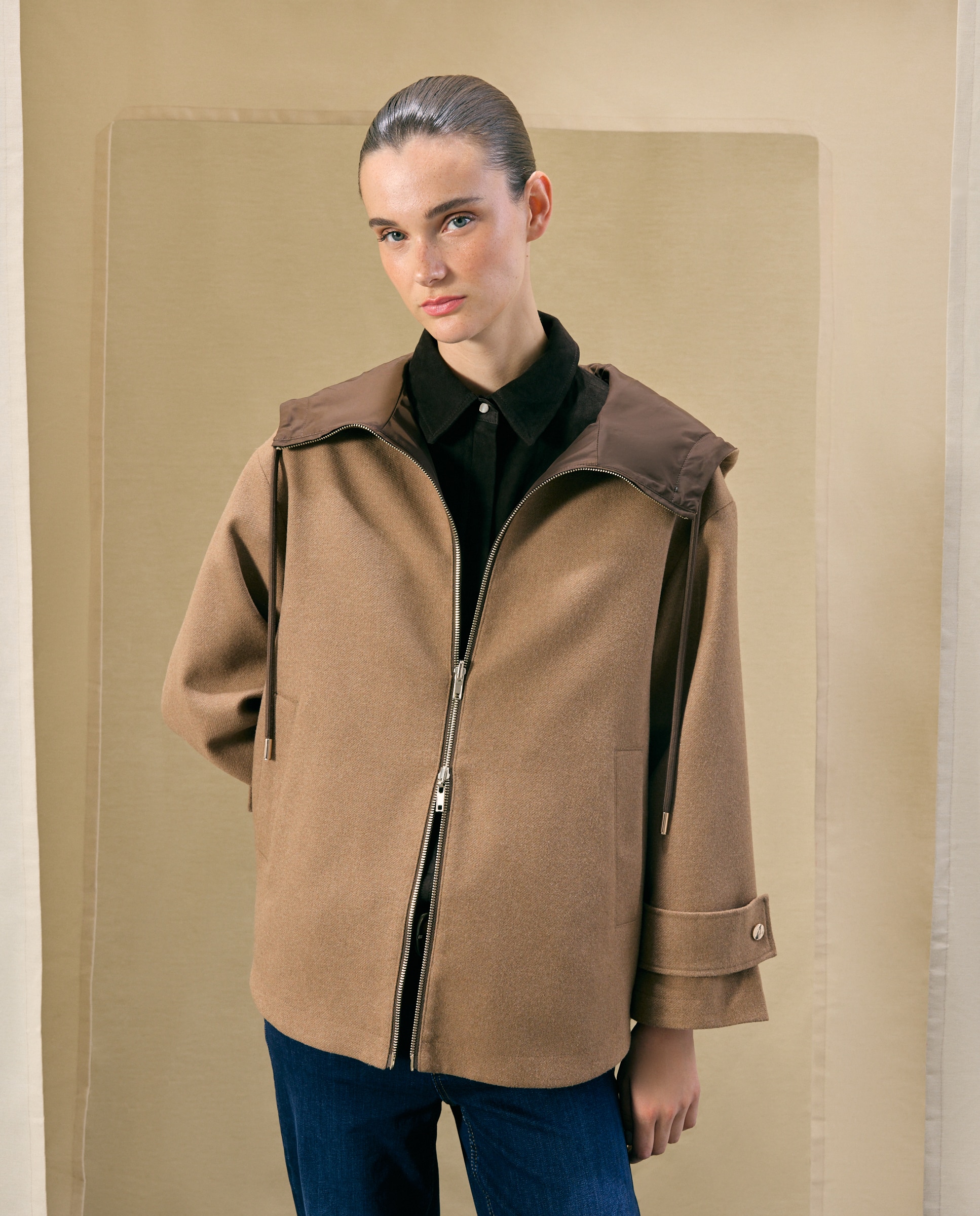 Abrigo de mujer paño reversible - Woman El Corte Inglés - 730 Camel 730 Camel-2