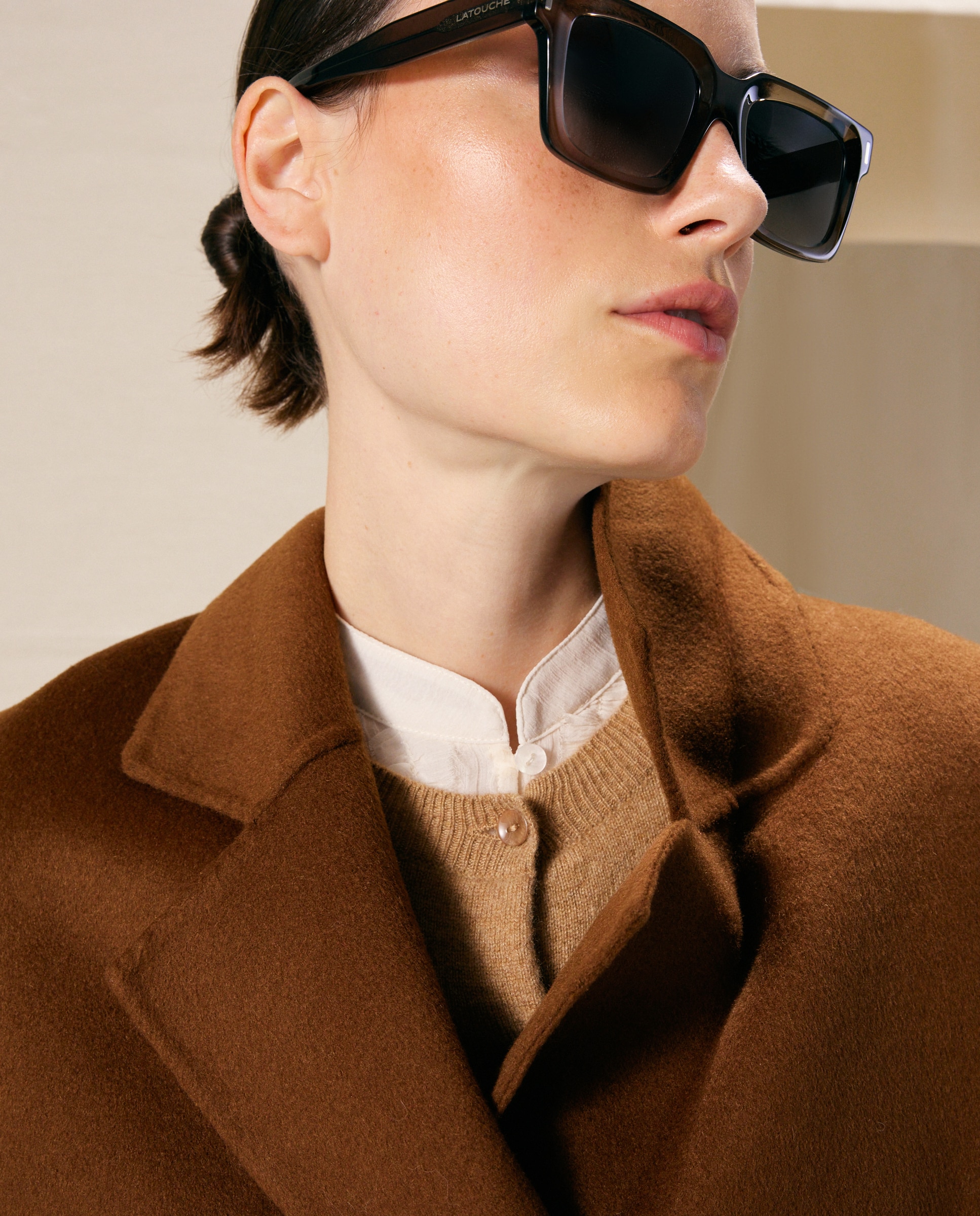 Abrigo de mujer largo cruzado - Woman El Corte Inglés - Toffee Toffee-4