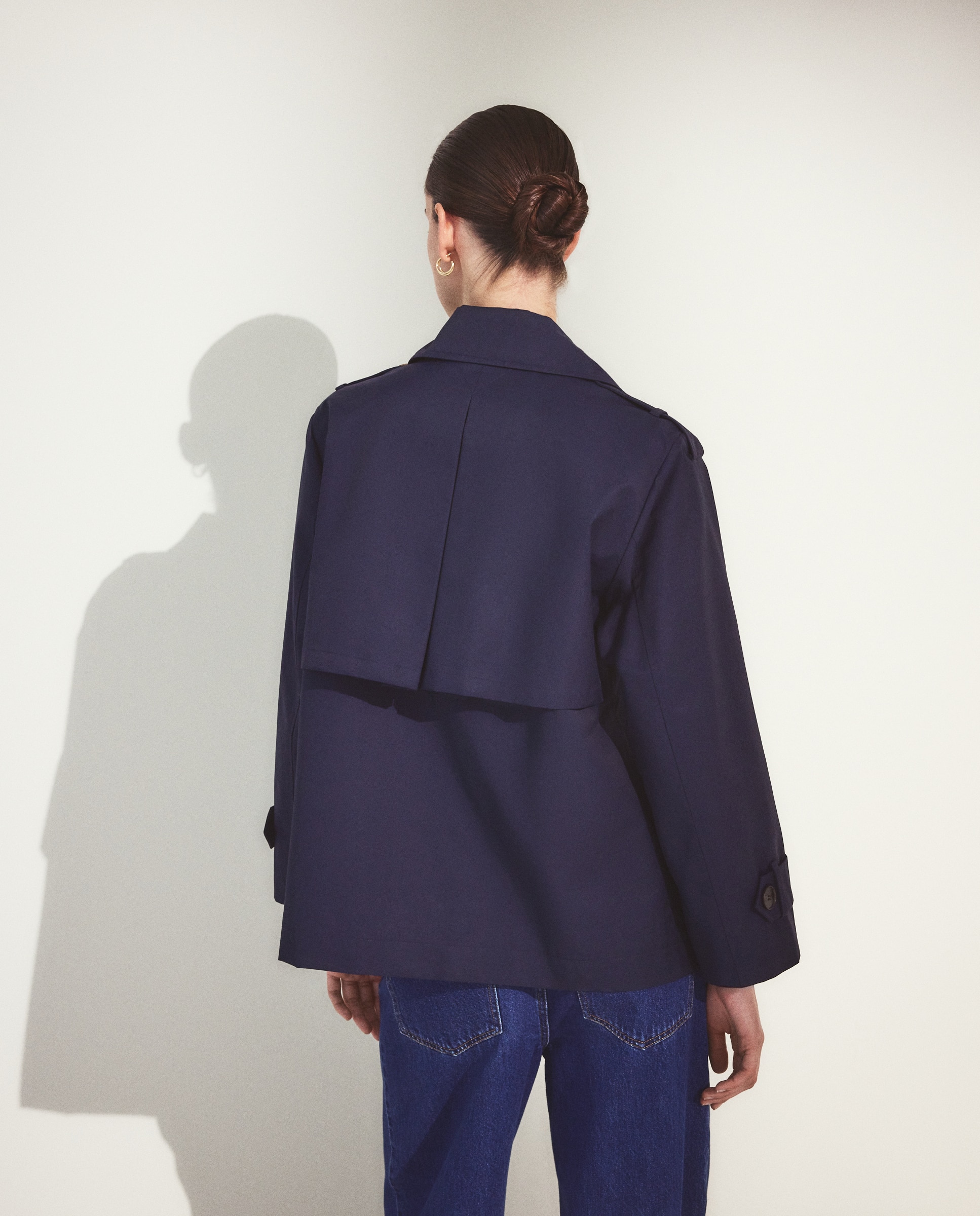Trench corto de mujer - Woman El Corte Inglés - Azul marino Azul marino-3