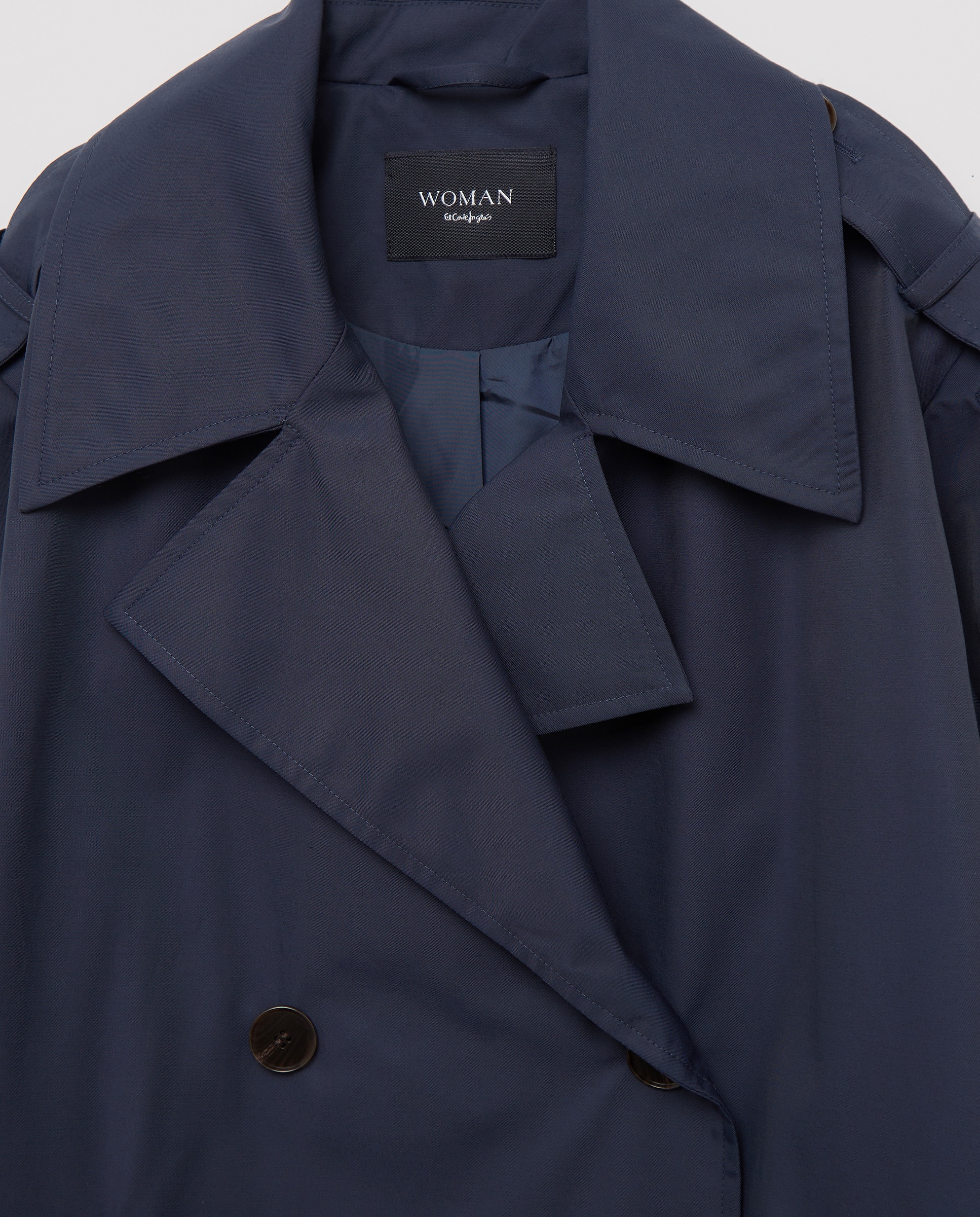 Trench corto de mujer - Woman El Corte Inglés - Azul marino Azul marino-6