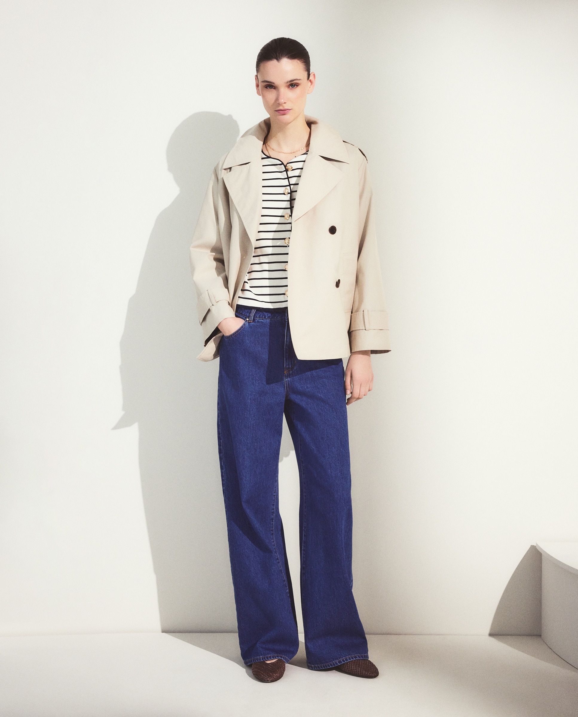 Trench corto de mujer - Woman El Corte Inglés - Beige Beige-2