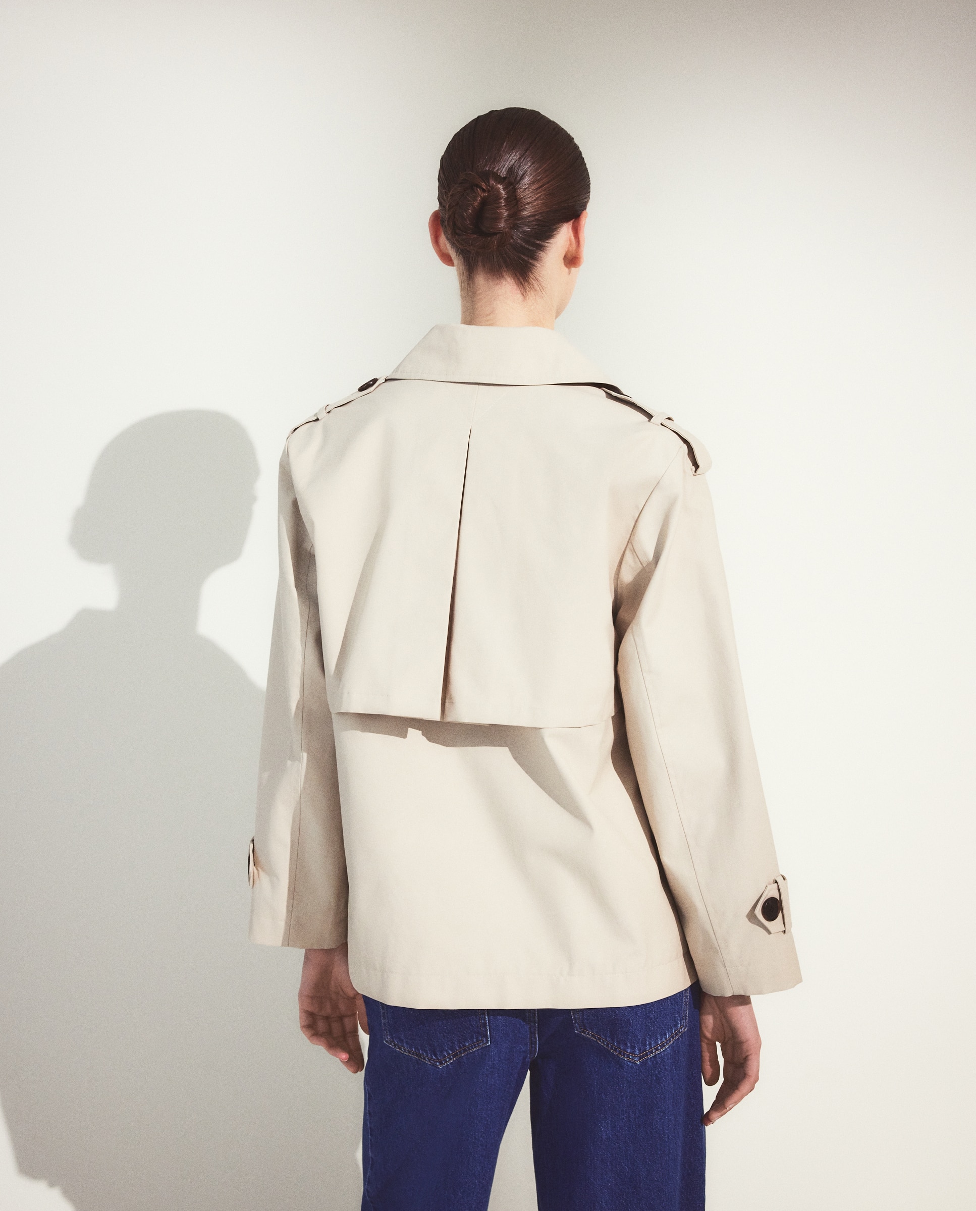 Trench corto de mujer - Woman El Corte Inglés - Beige Beige-3