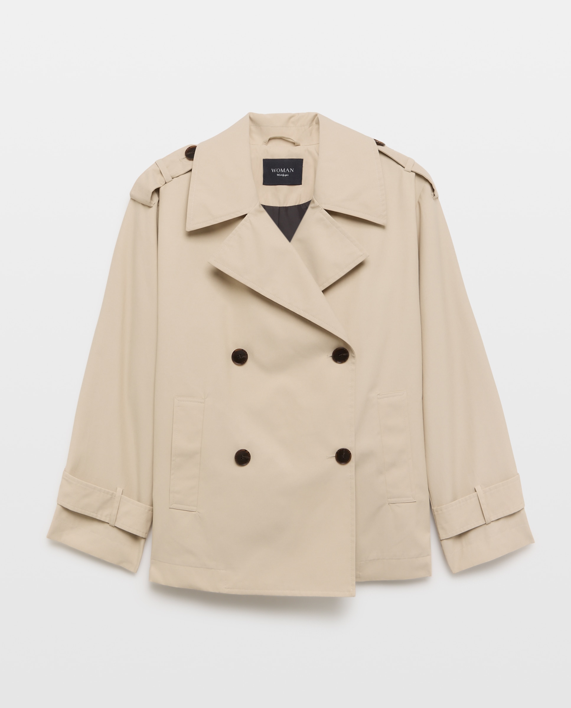 Trench corto de mujer - Woman El Corte Inglés - Beige Beige-4