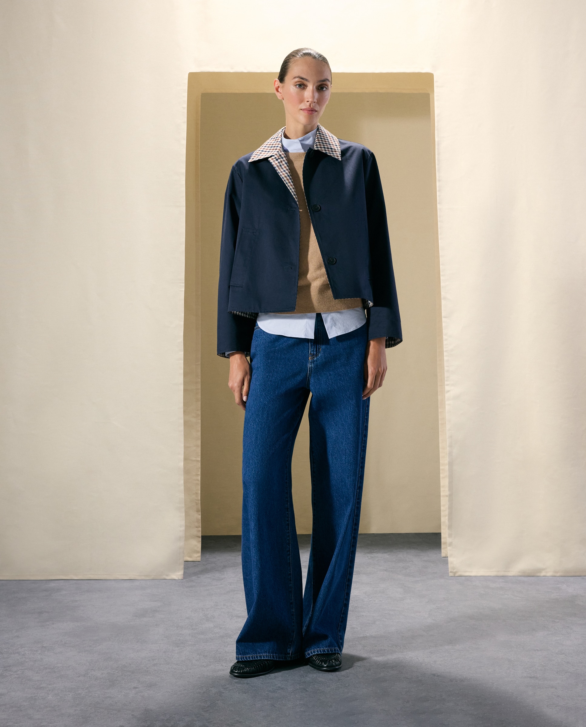 Trench corto reversible de mujer - Woman El Corte Inglés - Azul marino Azul marino-2