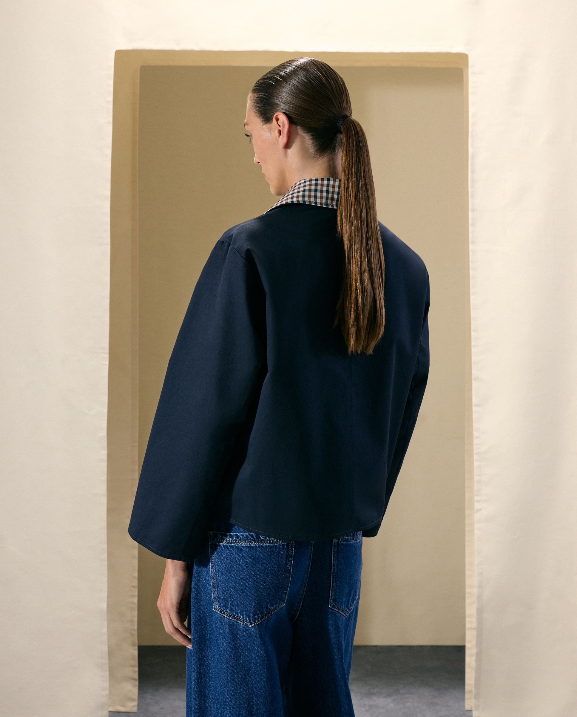 Trench corto reversible de mujer - Woman El Corte Inglés - Azul marino Azul marino-4