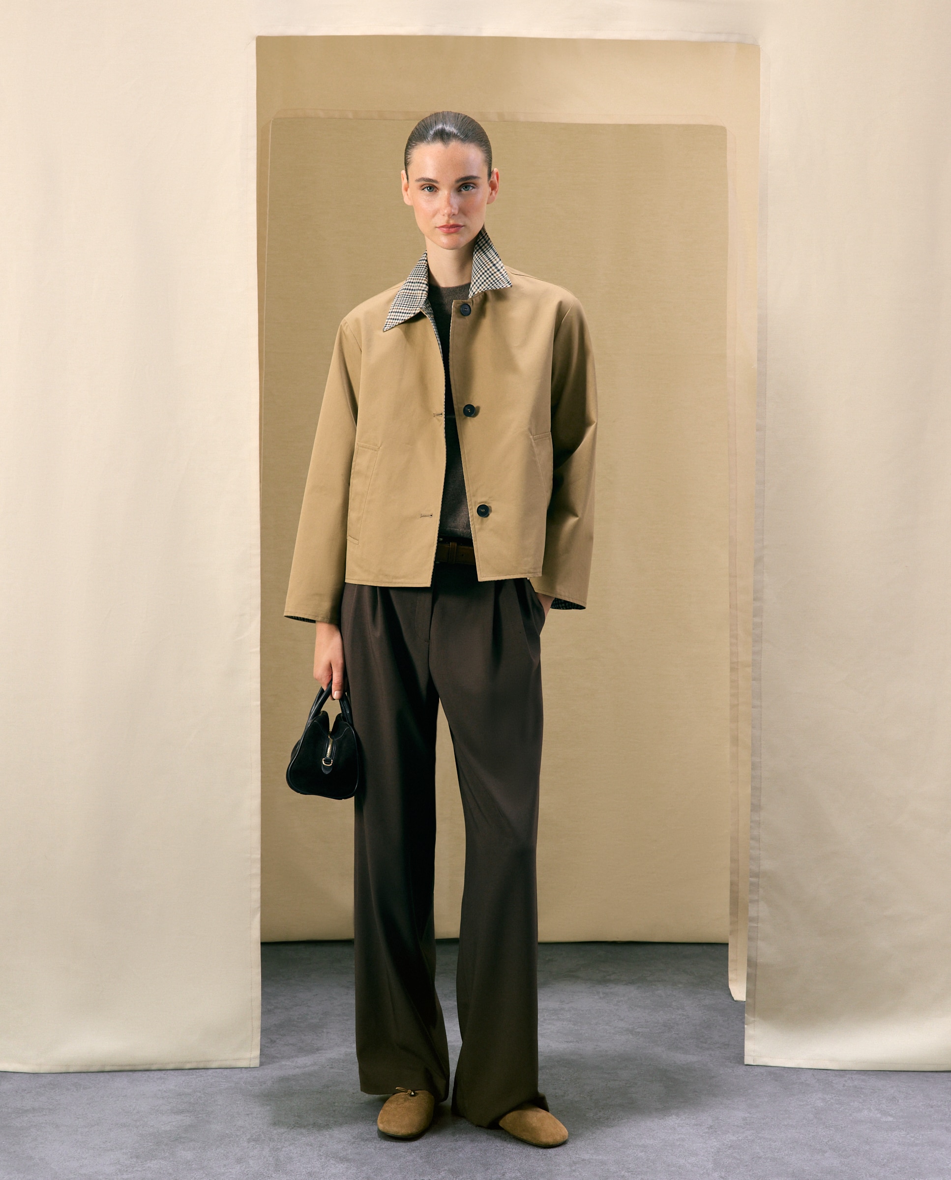 Trench corto reversible de mujer - Woman El Corte Inglés - 730 Camel 730 Camel-2