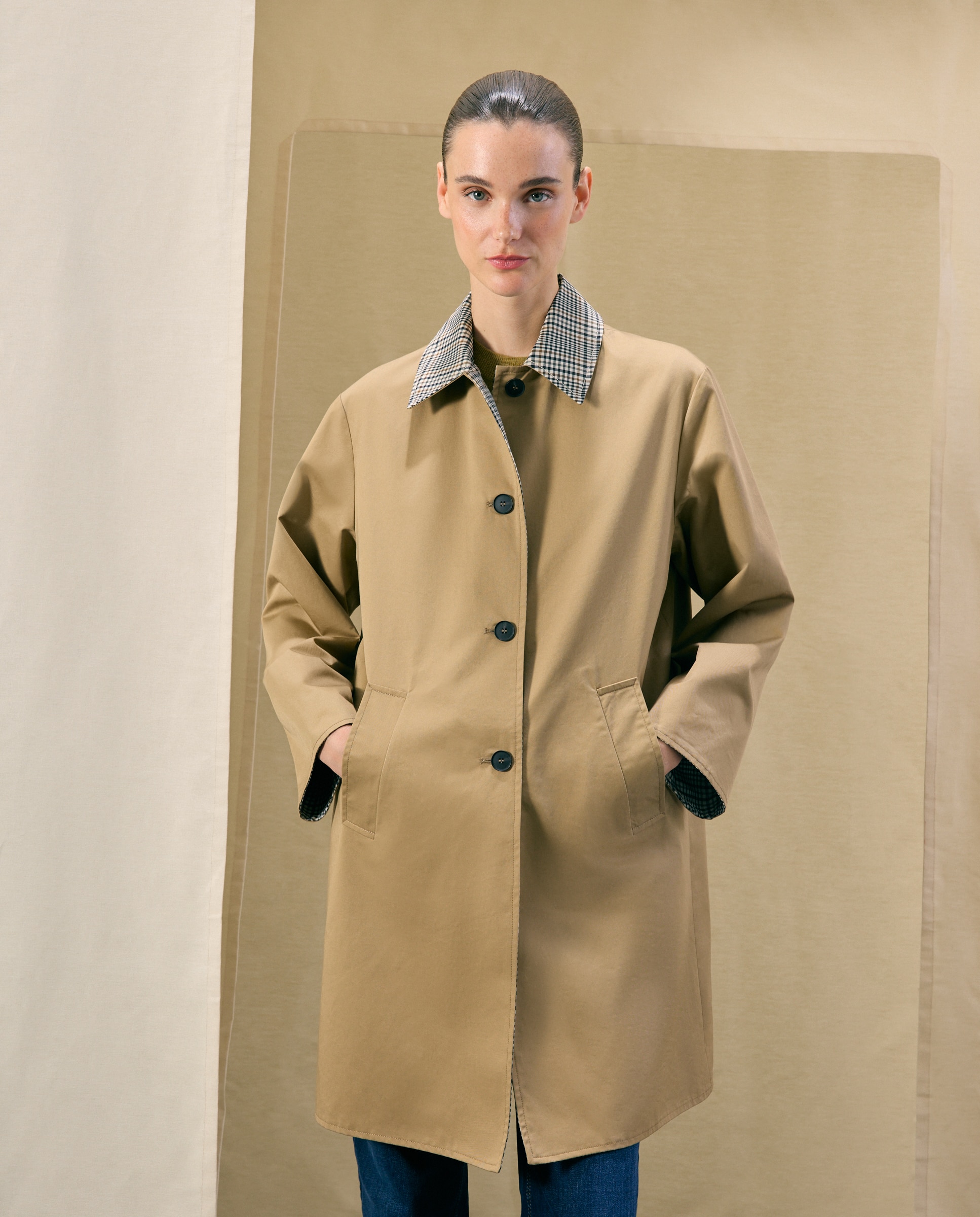 Gabardina reversible de mujer - Woman El Corte Inglés - 730 Camel 730 Camel-2