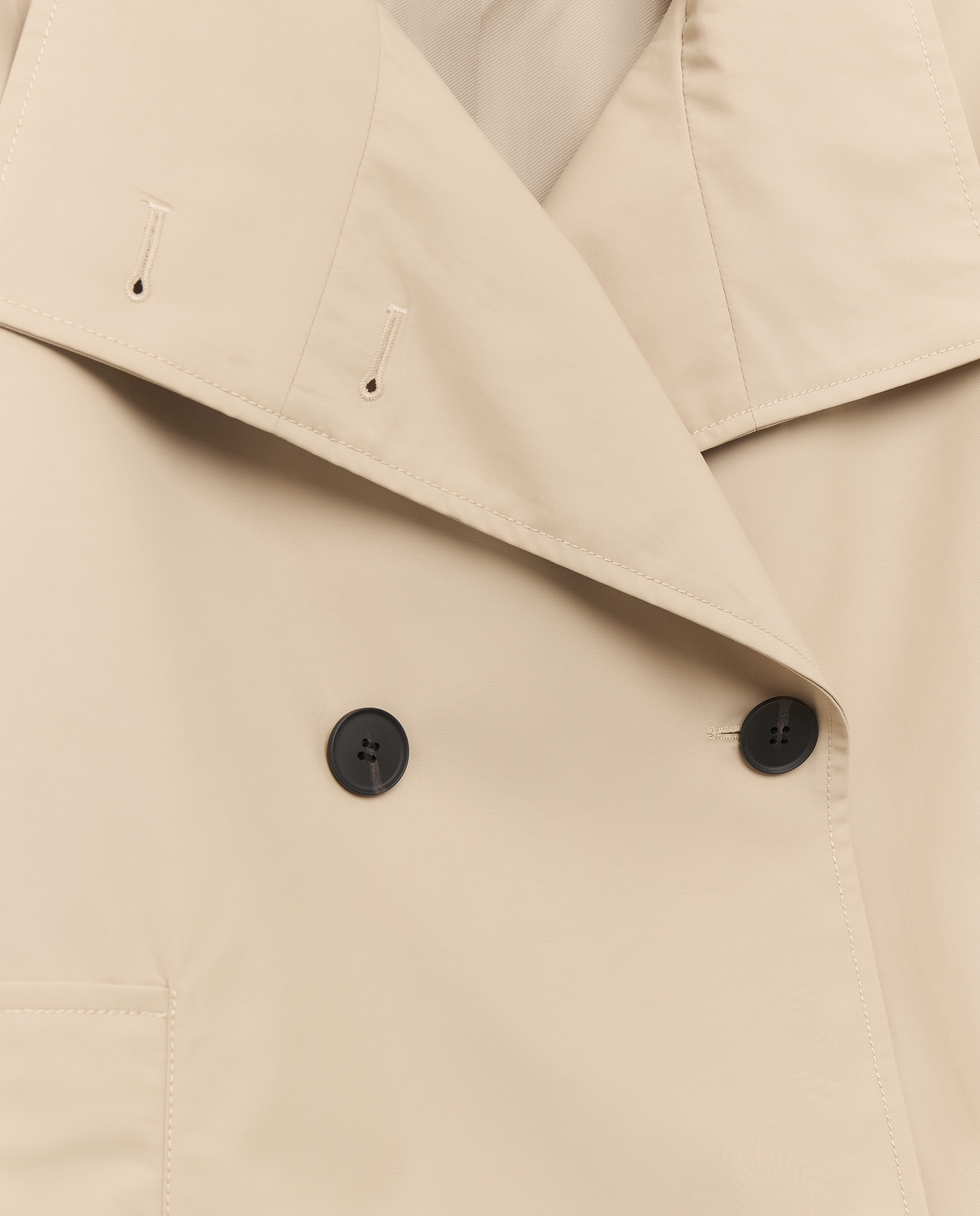 Parka lisa lluvia corta de mujer - Woman El Corte Inglés - Beige Beige-6