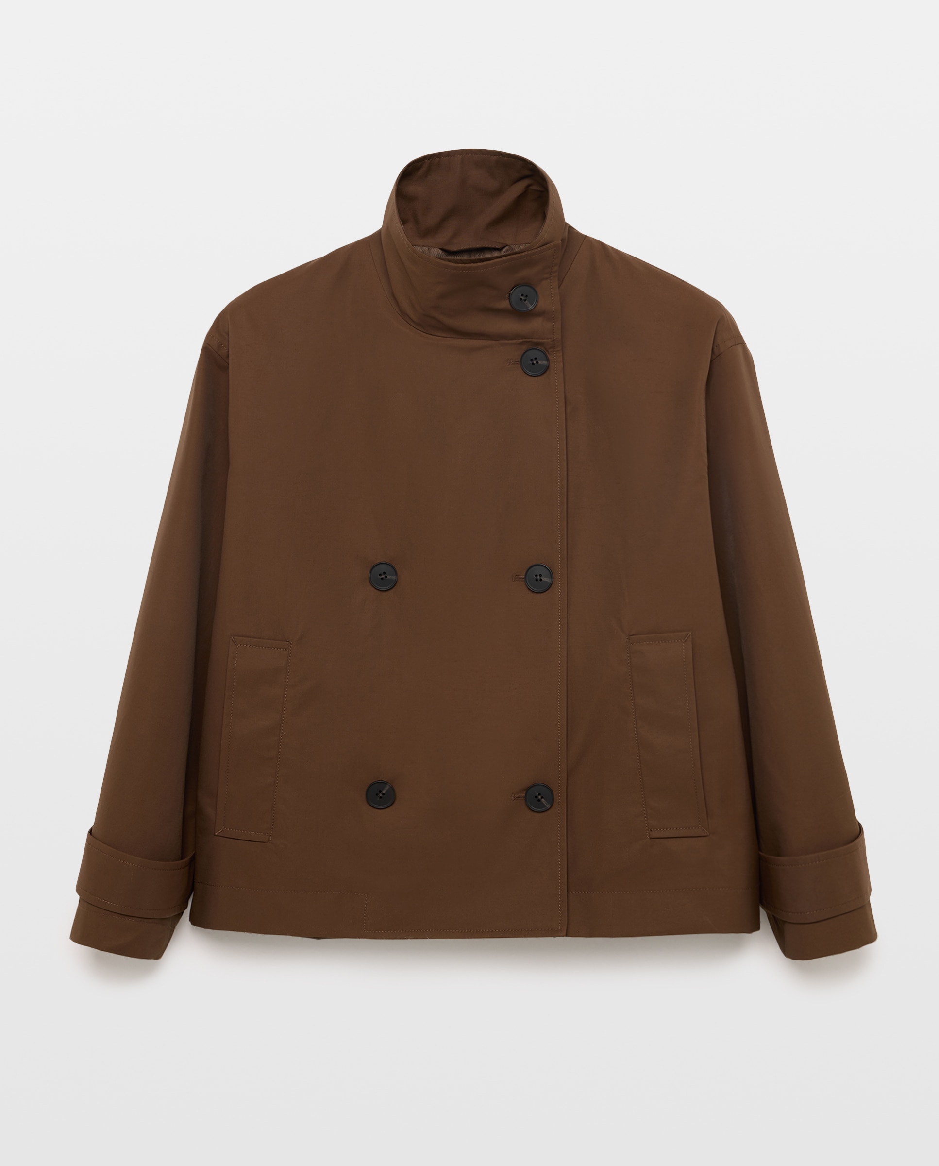 Parka lisa lluvia corta de mujer - Woman El Corte Inglés - Chocolate Chocolate-5