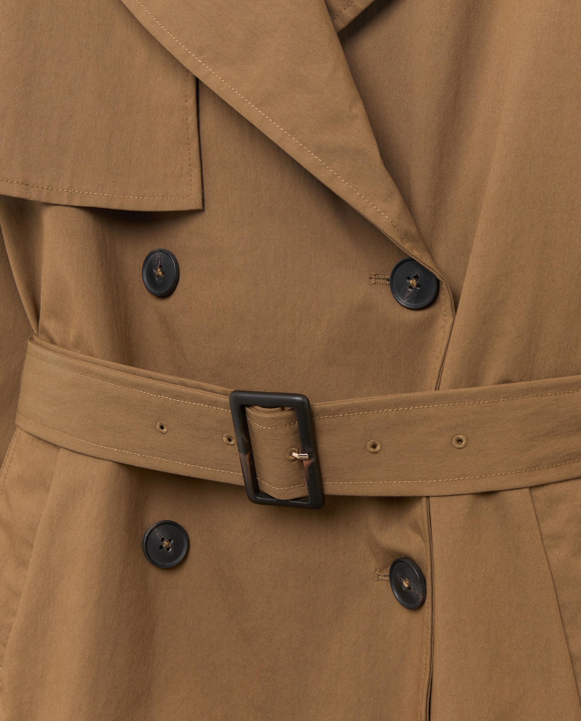 Parka Tipo Canadiana com Cinto Toffee-6