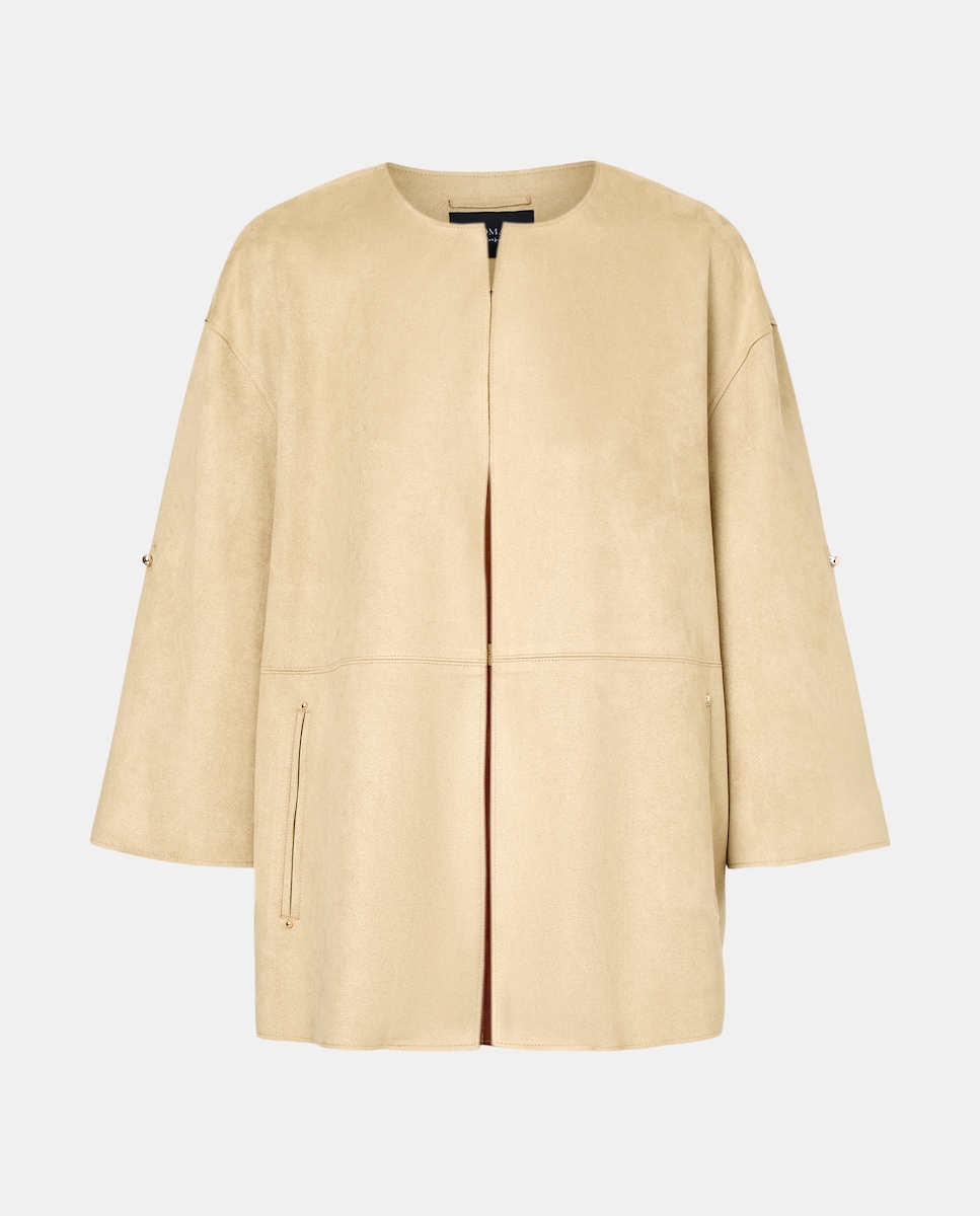 Casaco de Camurcina Liso 730 Camel-4